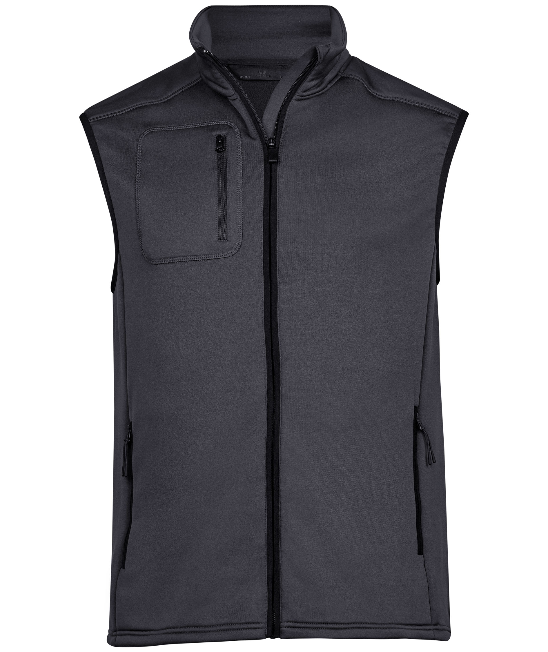 Tee Jays Stretch fleece bodywarmer, M&ouml;rkgr&aring;