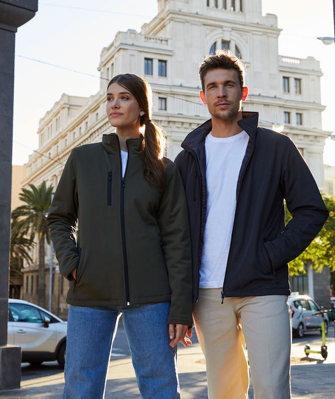 Clique lined women's softshell jacket, Fog Green, large image number 5