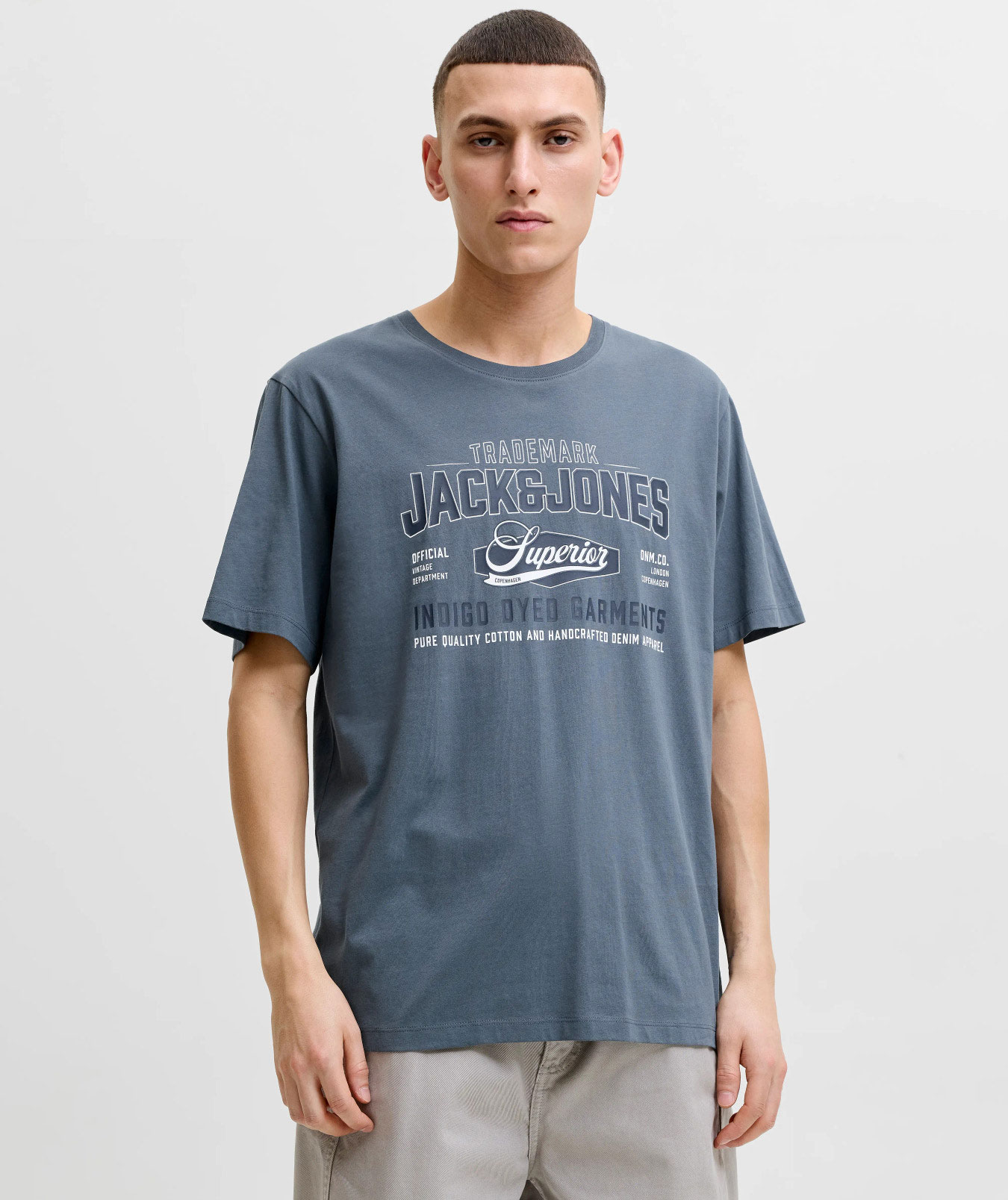 Jack & Jones JJELOGO T-skjorte, Turbulence, large image number 6