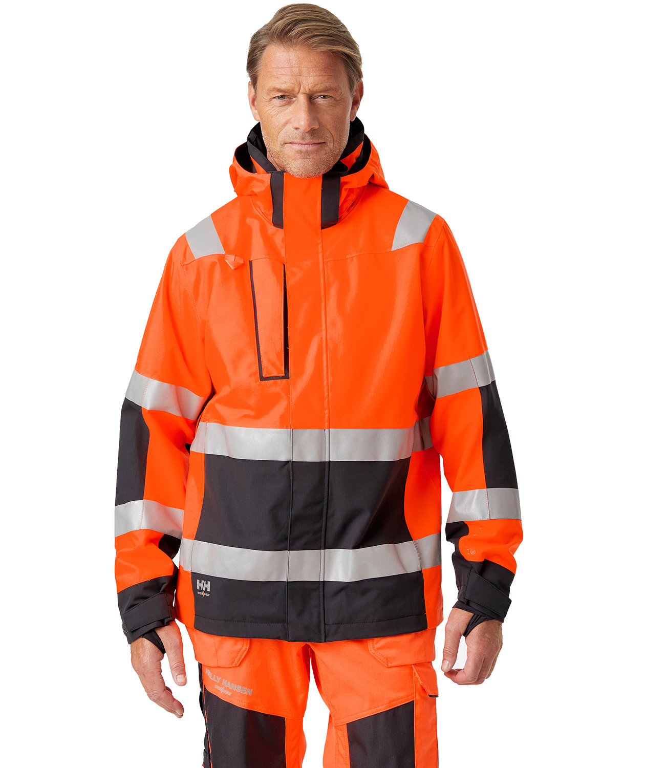 Helly Hansen Alna 2.0 shell jacket, Hi-vis Orange/charcoal, large image number 1