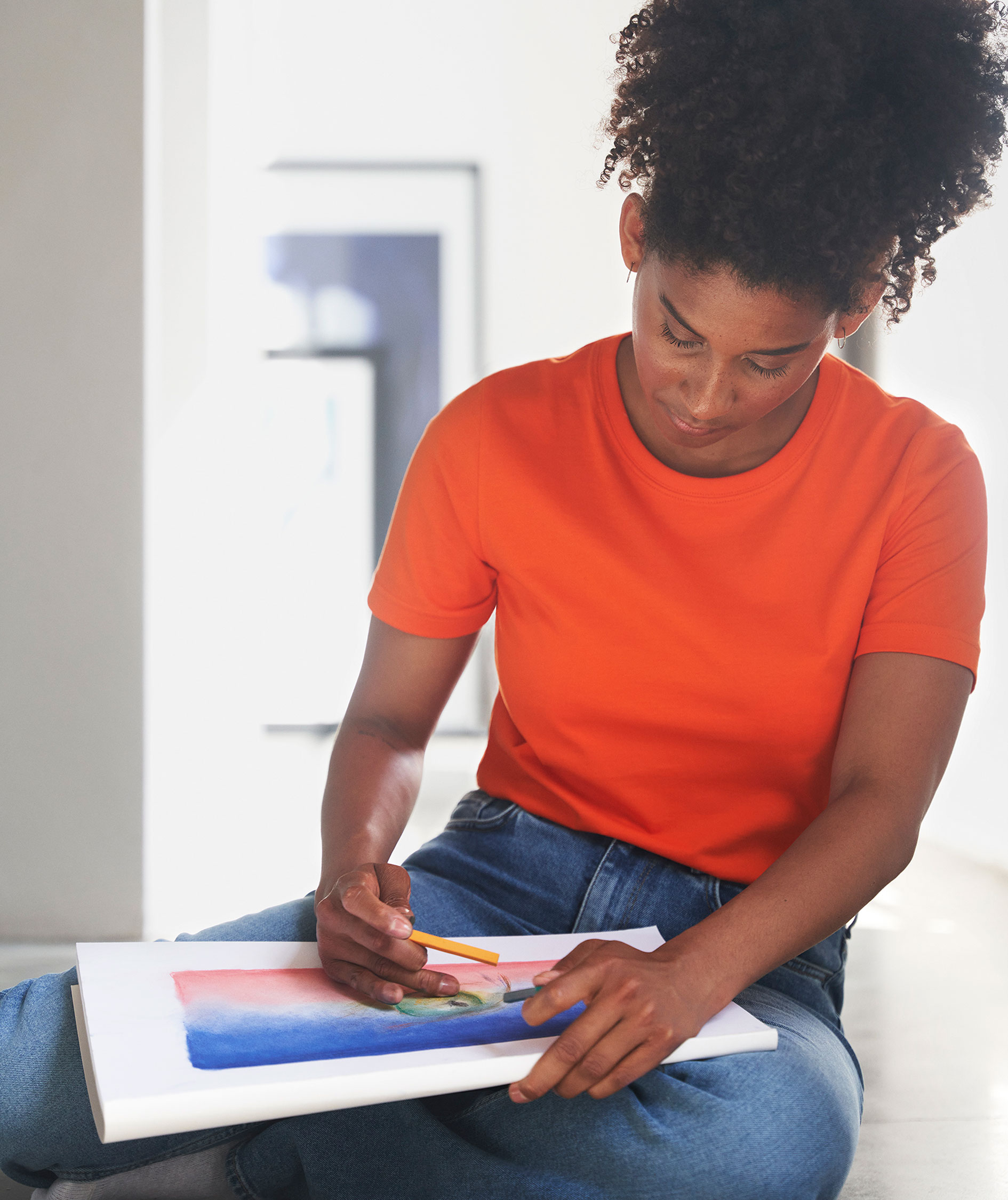 ID T-Time dame T-skjorte, Oransje