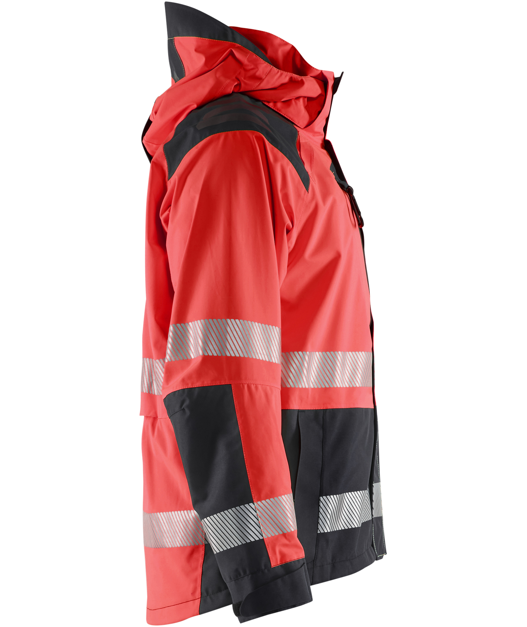 Bl&aring;kl&auml;der shell jacket, Hi-Vis red/black, large image number 2