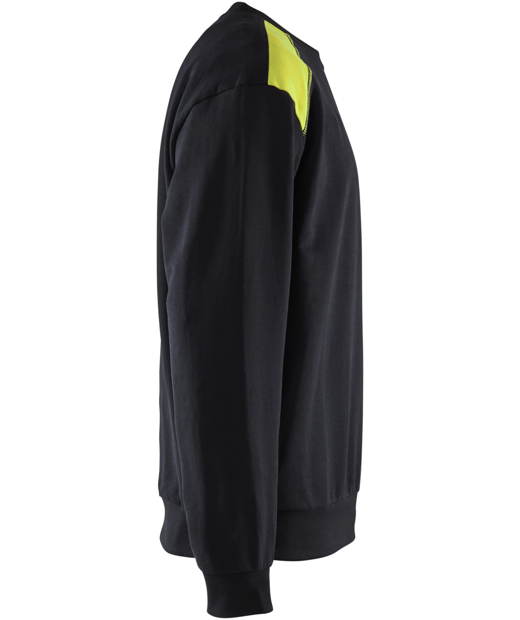 Bl&aring;kl&auml;der Sweatshirt, Schwarz/Hi-Vis Gelb, large image number 2