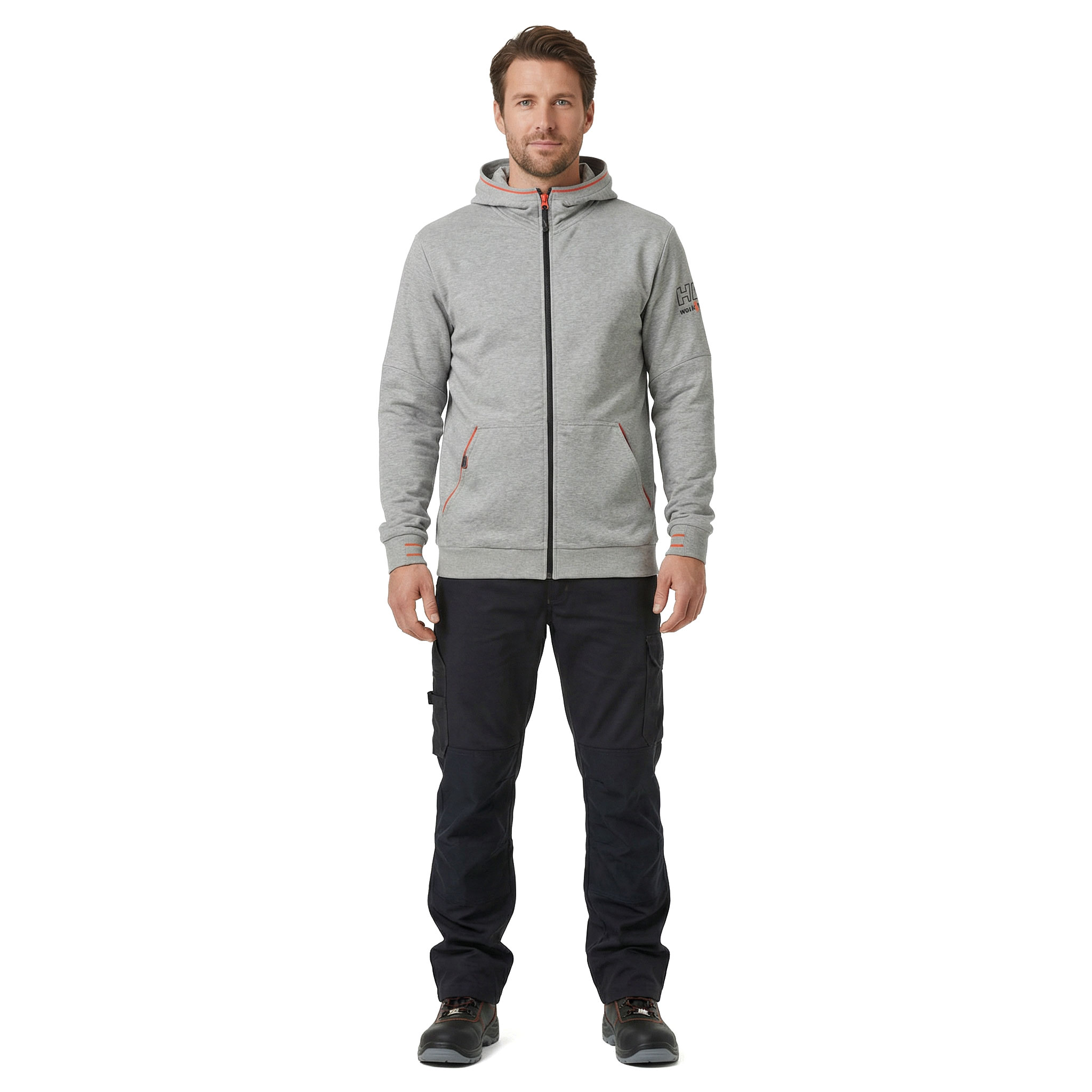 Helly Hansen Kensington hoodie med dragkedja, Gr&aring;melerad, large image number 2