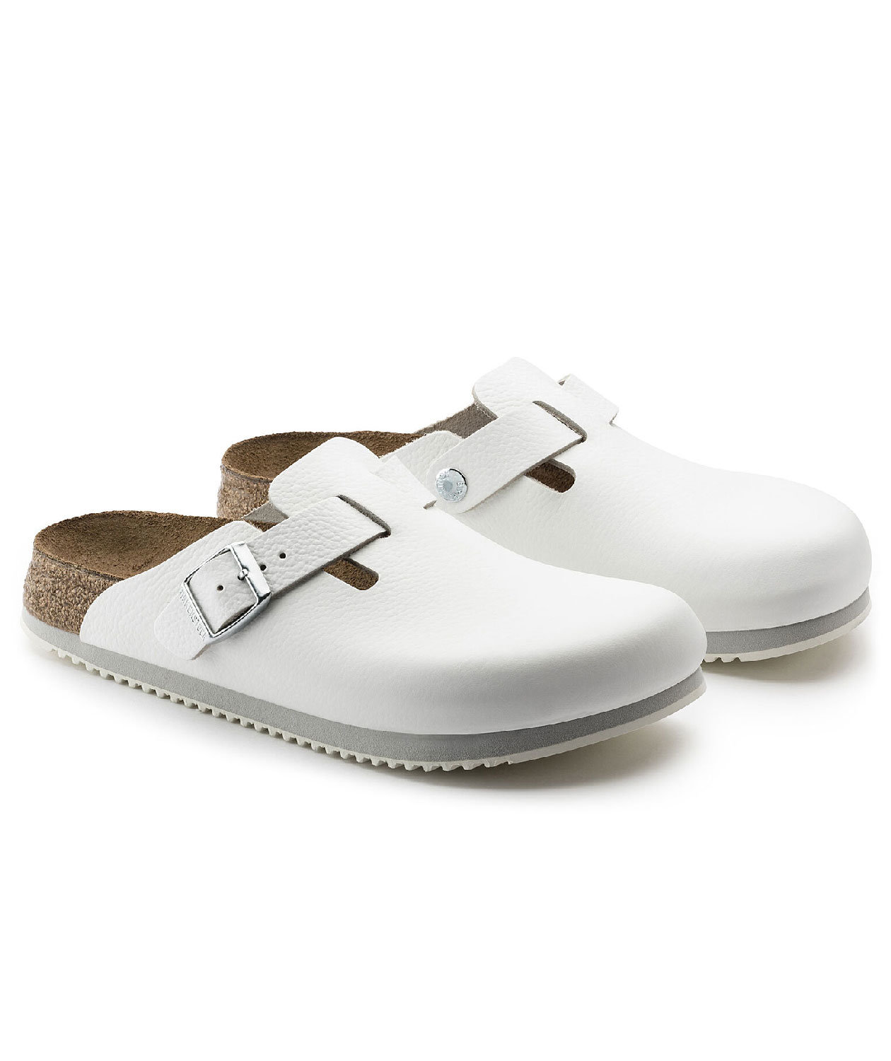 Birkenstock Boston Supergrip Narrow Fit sandals, White, large image number 4