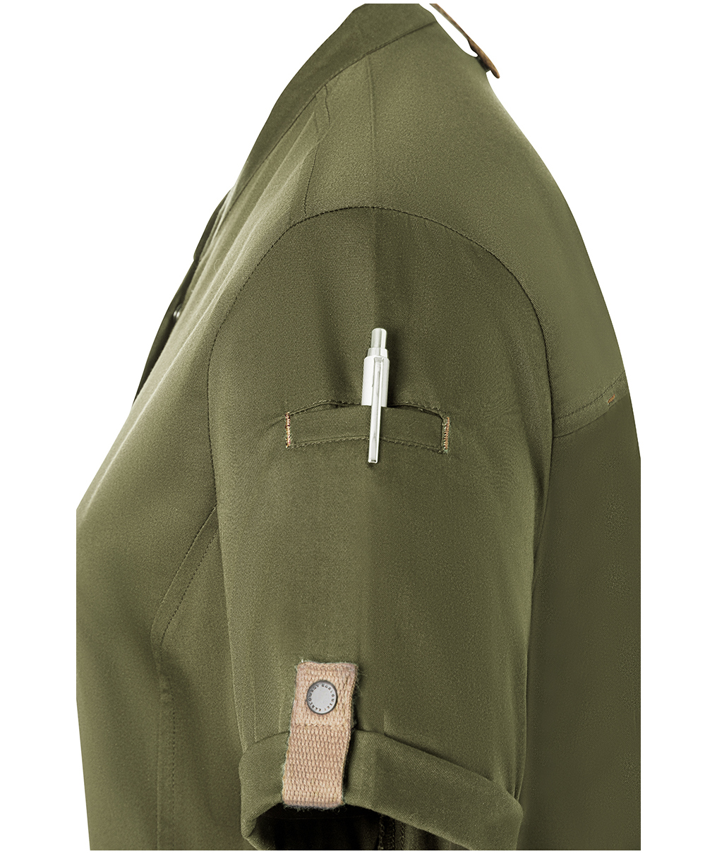 Karlowsky Green-Generation kort&auml;rmad kockjacka dam, Moss green, large image number 6