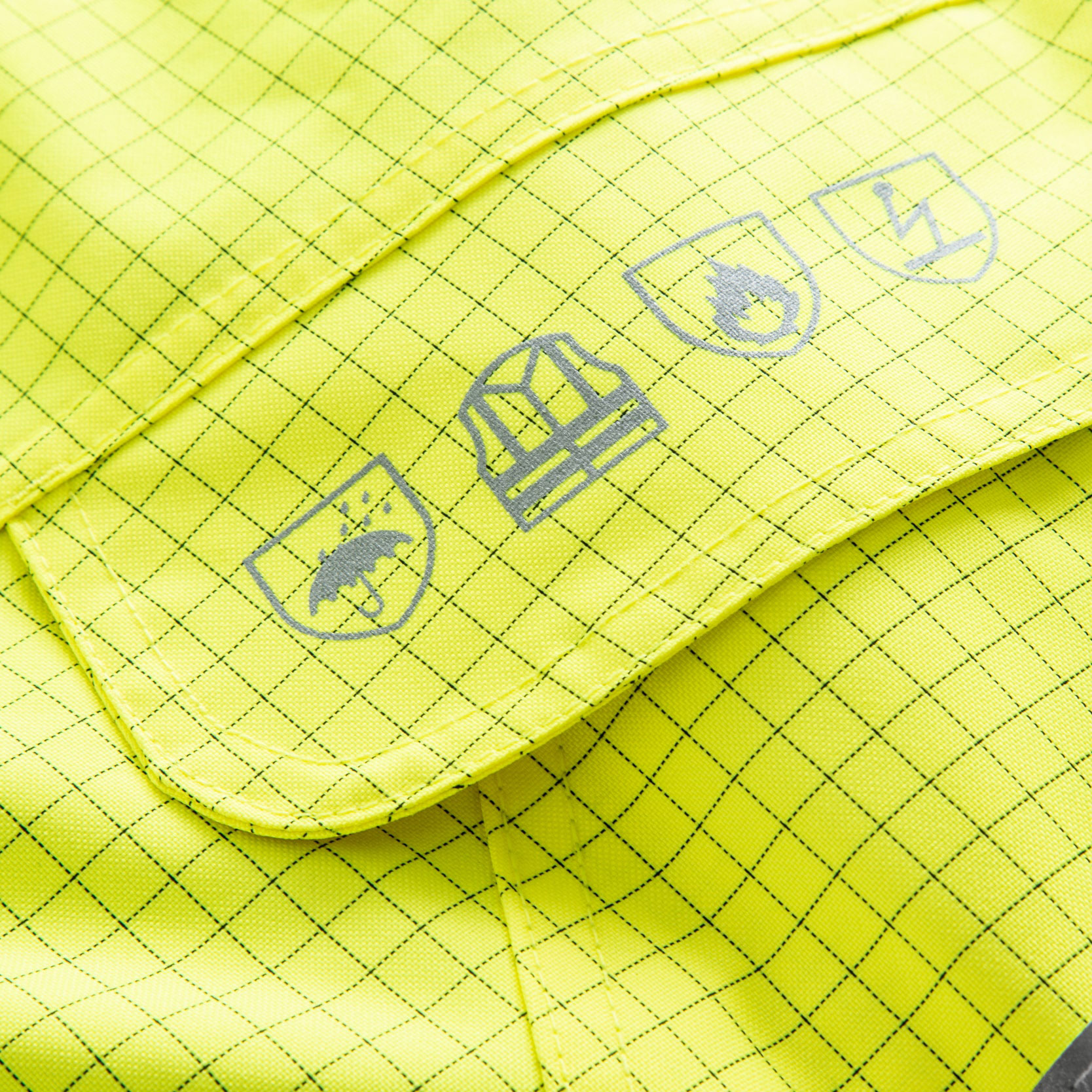 Lyngs&oslash;e Multinorm vinterjacka, Varsel Gul/Svart, large image number 4