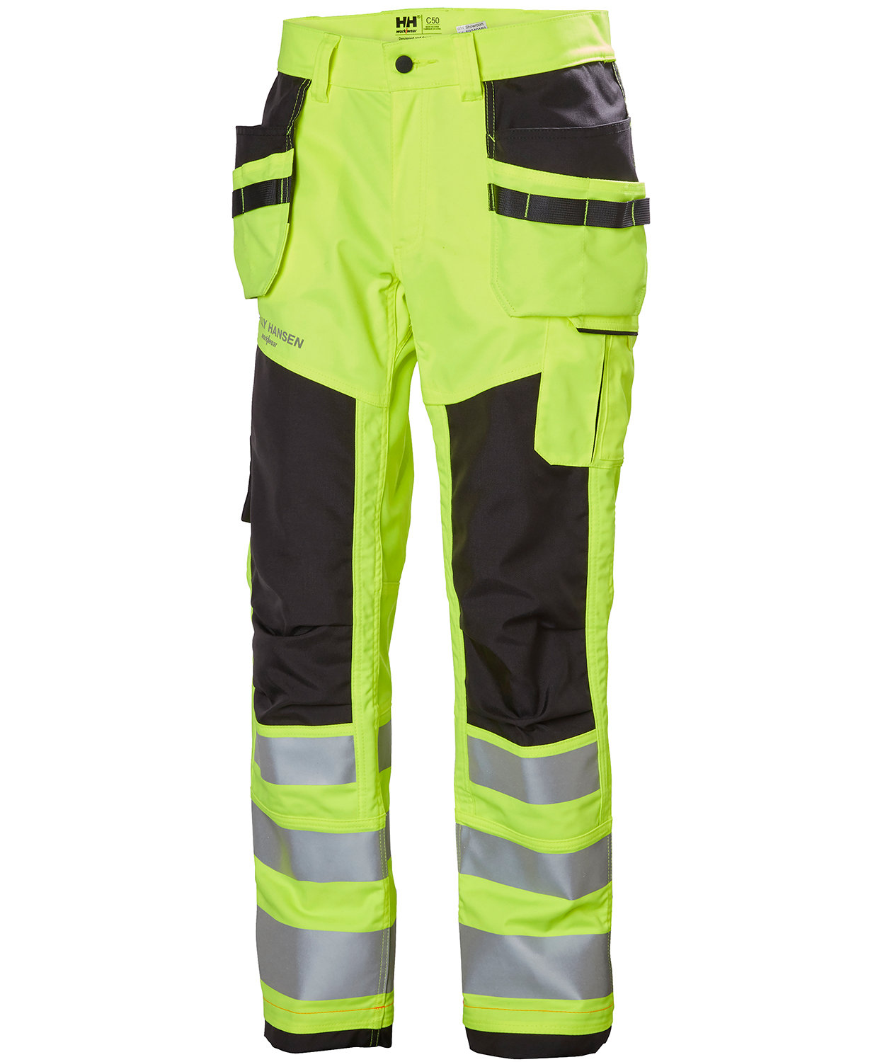 Helly Hansen Alna 2.0 h&aring;ndverksbukse, Hi-vis gul/charcoal