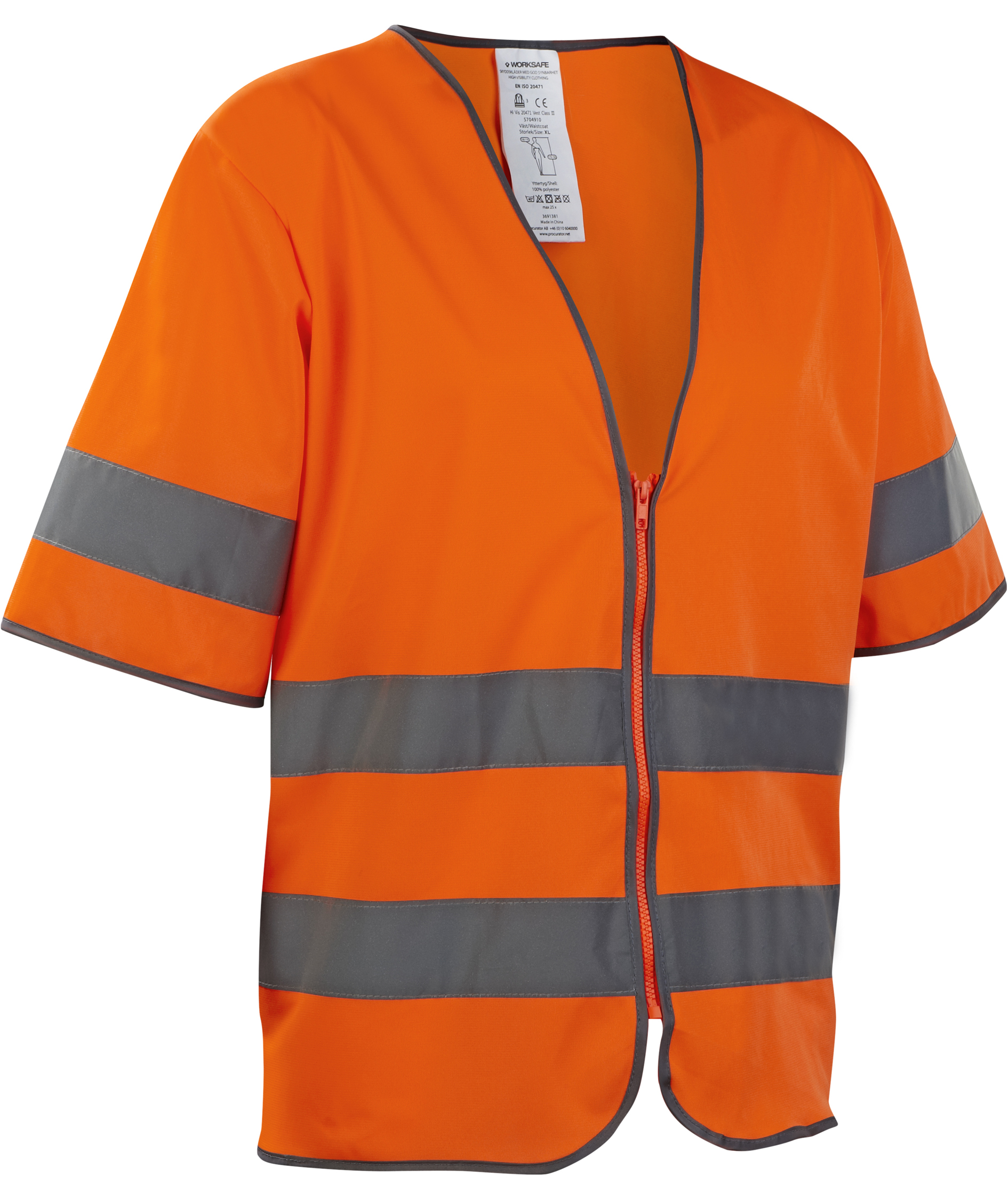 Worksafe varselv&auml;st, Varsel Orange