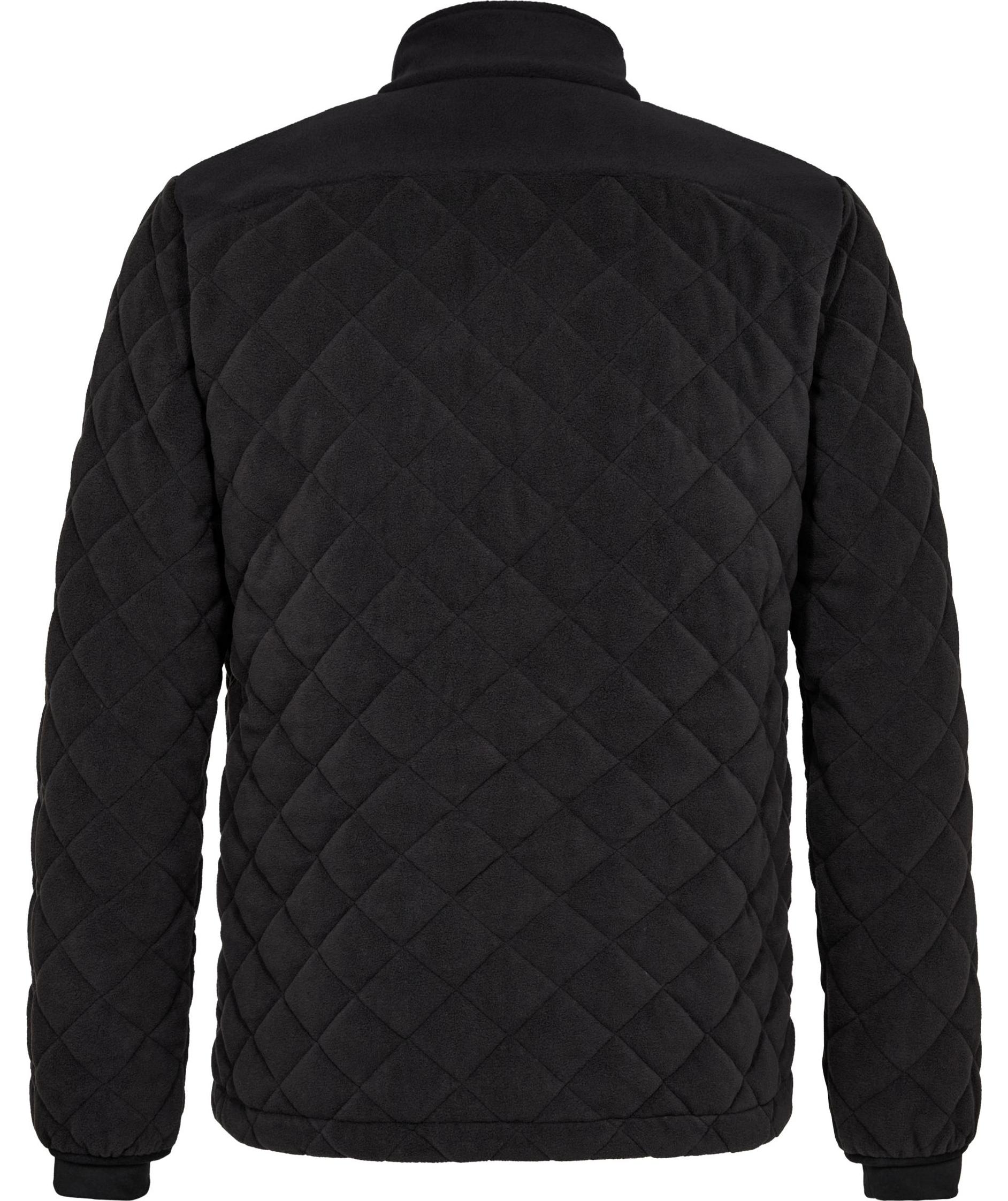 Engel Entire vattert fleecejakke, Svart