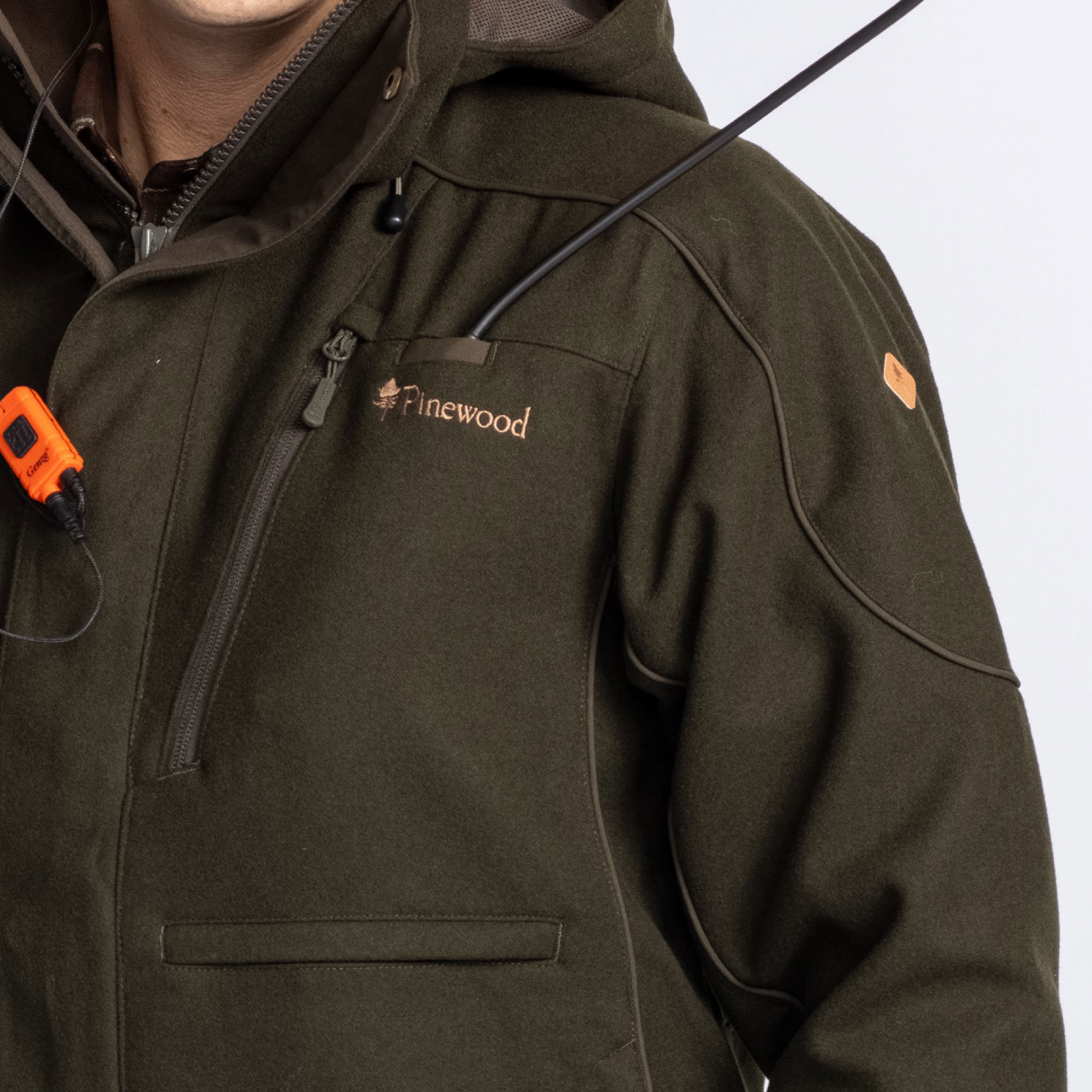 Pinewood Furudal Hunters jakke med uld, Moss green, large image number 6