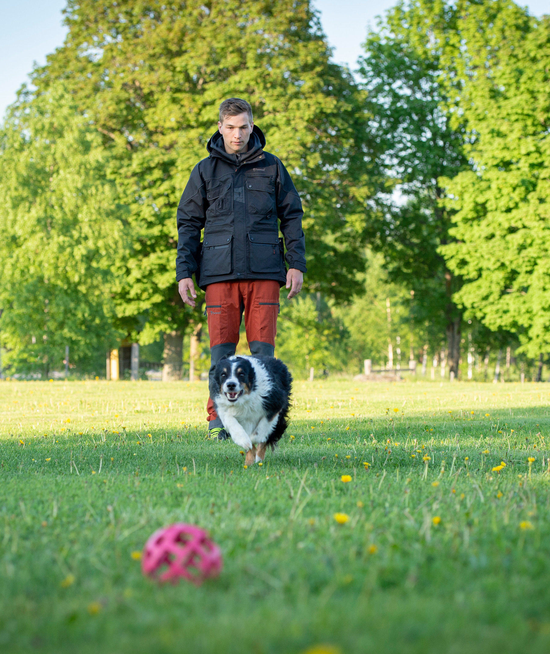 Pinewood Caribou TC bukser, Terracotta/Gr&aring;, large image number 2