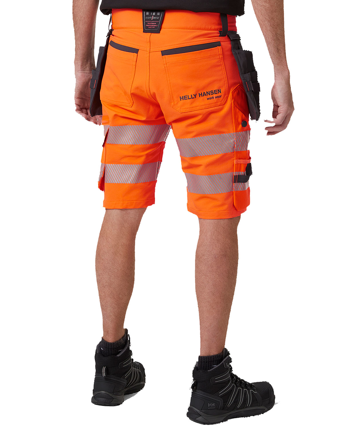 Helly Hansen ICU hantverksshorts full stretch, Varsel Orange/Ebony, large image number 3