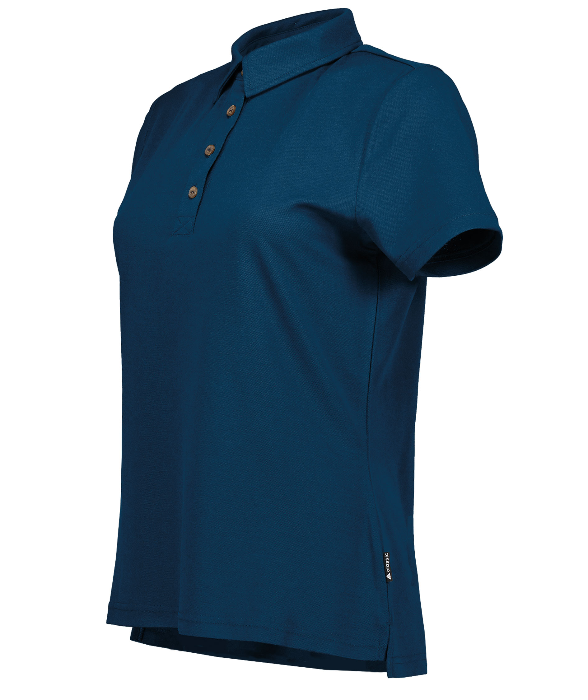 Pitch Stone Tech Wool Damen Poloshirt, Estate Blue, large image number 4