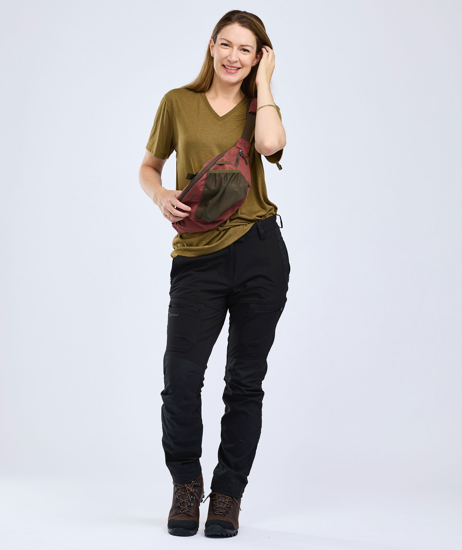 Pinewood Finnveden Forest dame T-shirt, Olive green, large image number 9