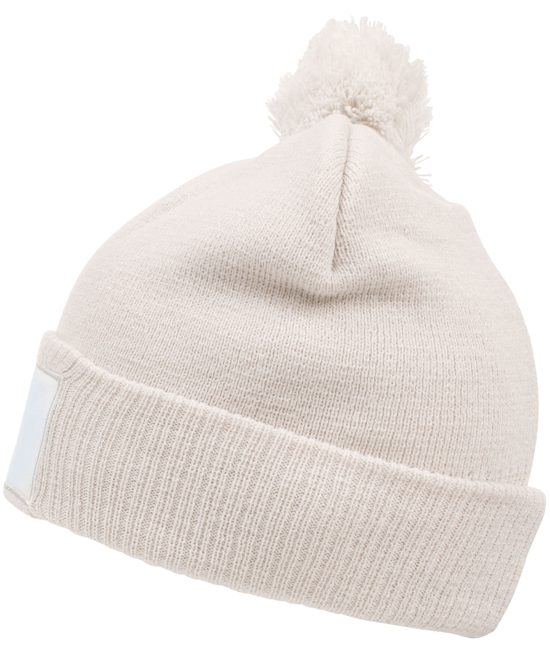 Clique Bryan Patch knitted beanie, Stone, Stone, large image number 4
