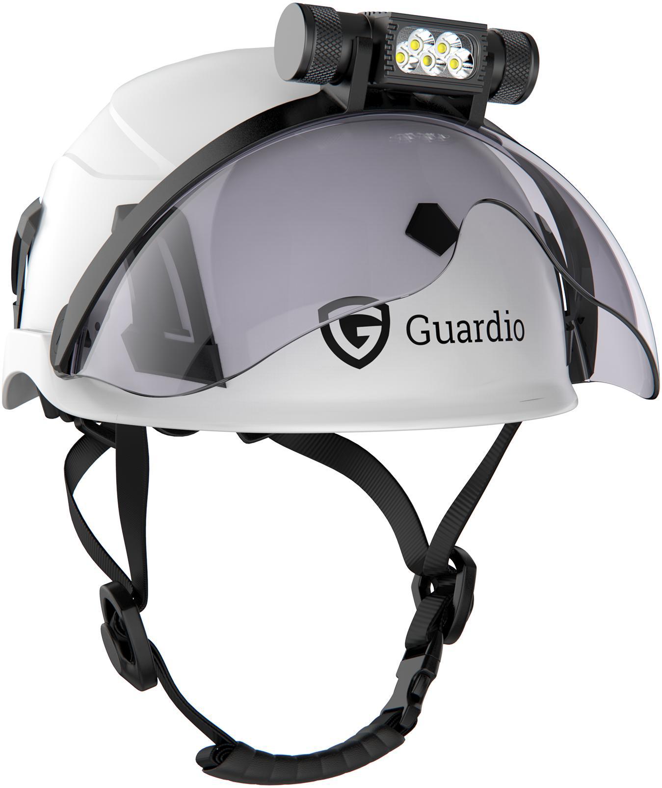 Guardio VisorFlex-lampe til sikkerhedshjelm, Sort, Sort, large image number 1