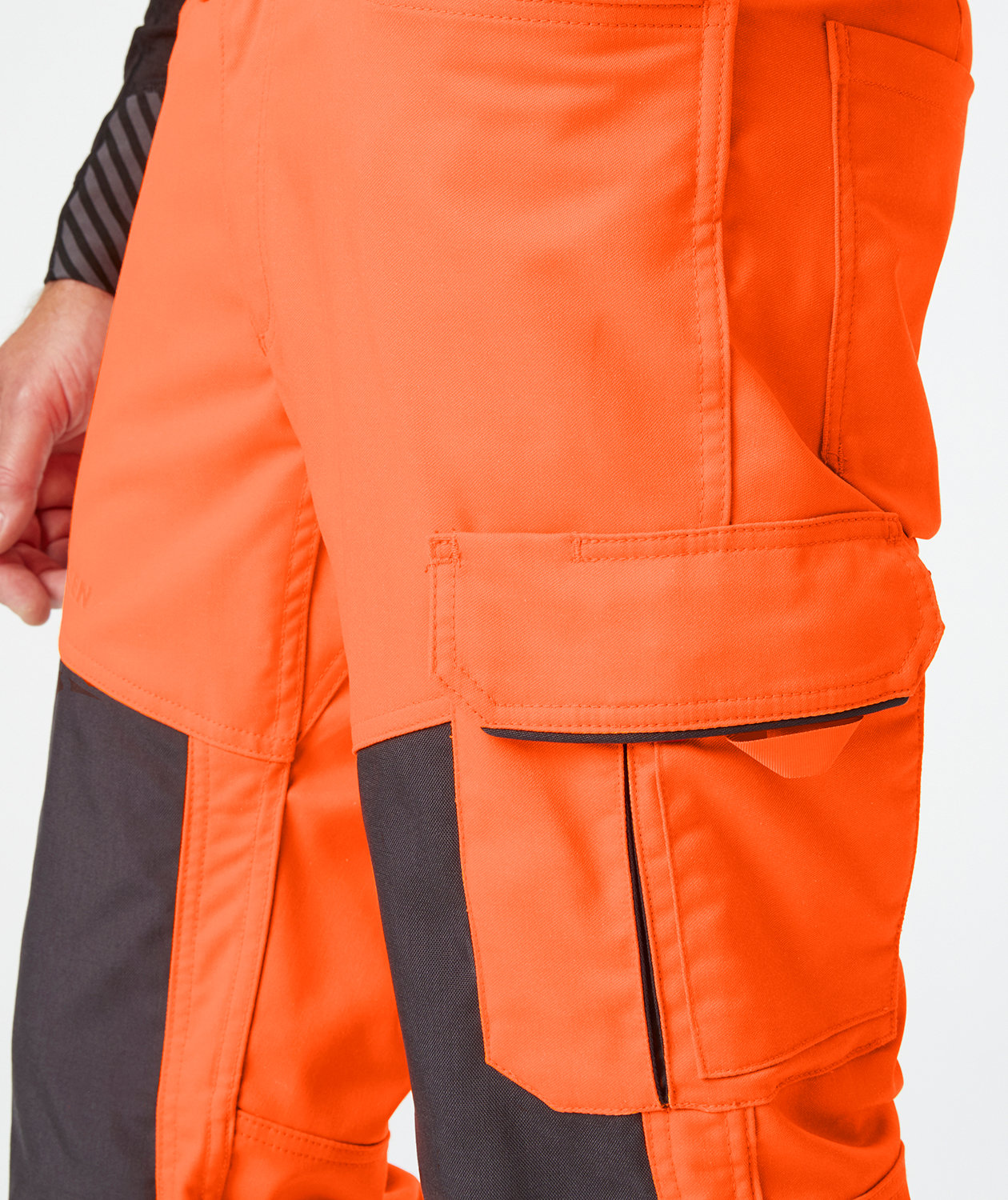 Helly Hansen Alna 2.0 arbeidsbukse, Hi-vis Orange/charcoal, large image number 3