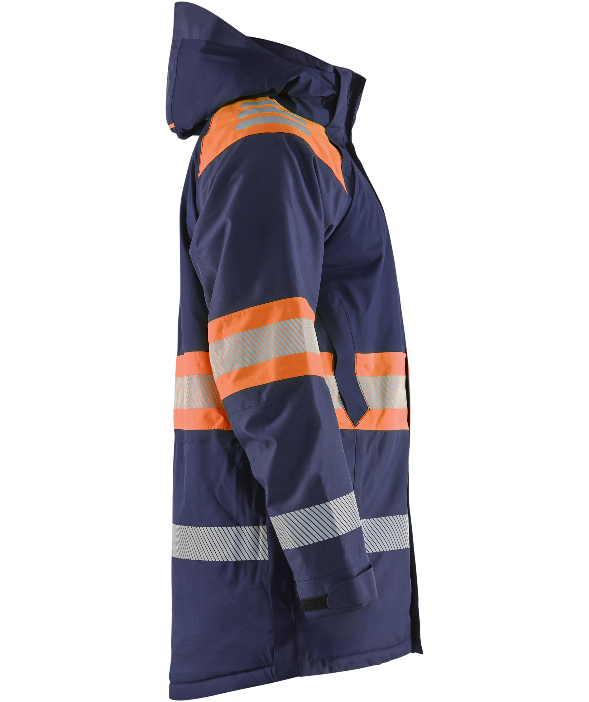 Bl&aring;kl&auml;der winter parka, Marine/Hi-Vis Orange, large image number 3