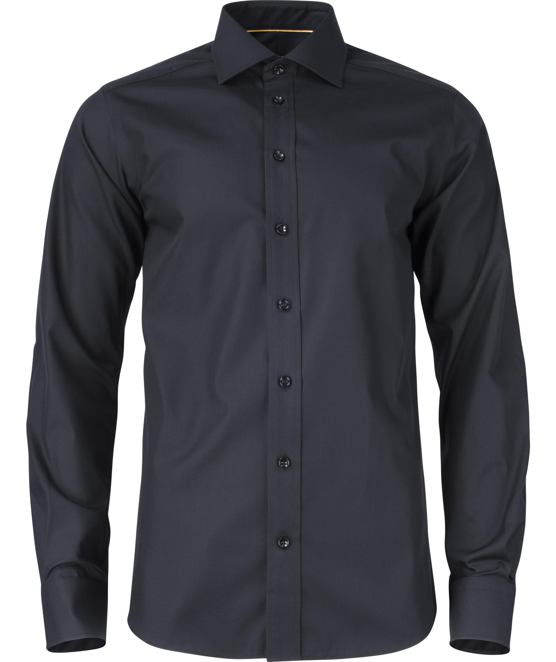 J. Harvest & Frost Twill Yellow Bow 50 slim fit skjorta, Svart, large image number 0