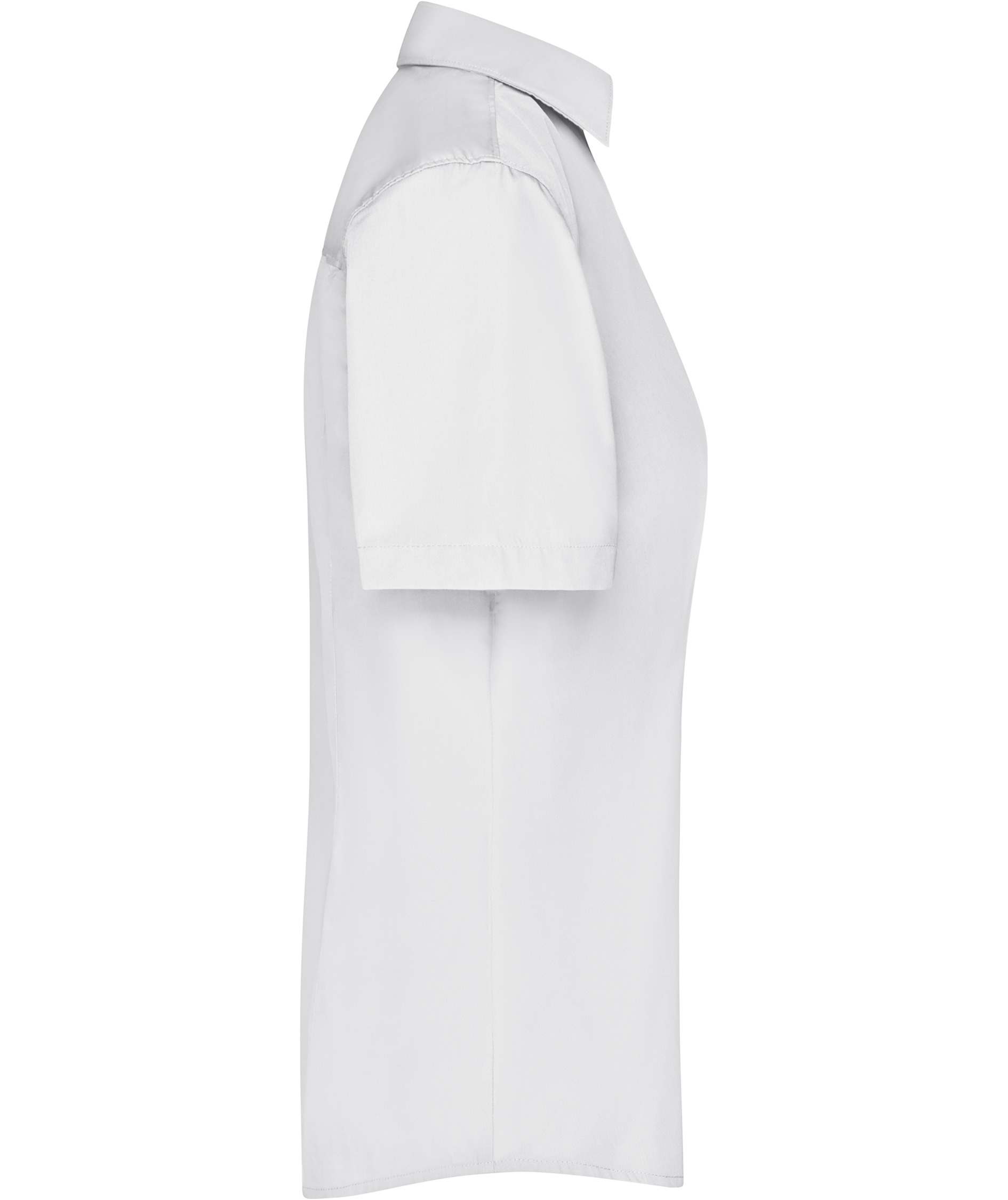 James & Nicholson kort&auml;rmad Modern fit skjorta dam, Vit, large image number 2