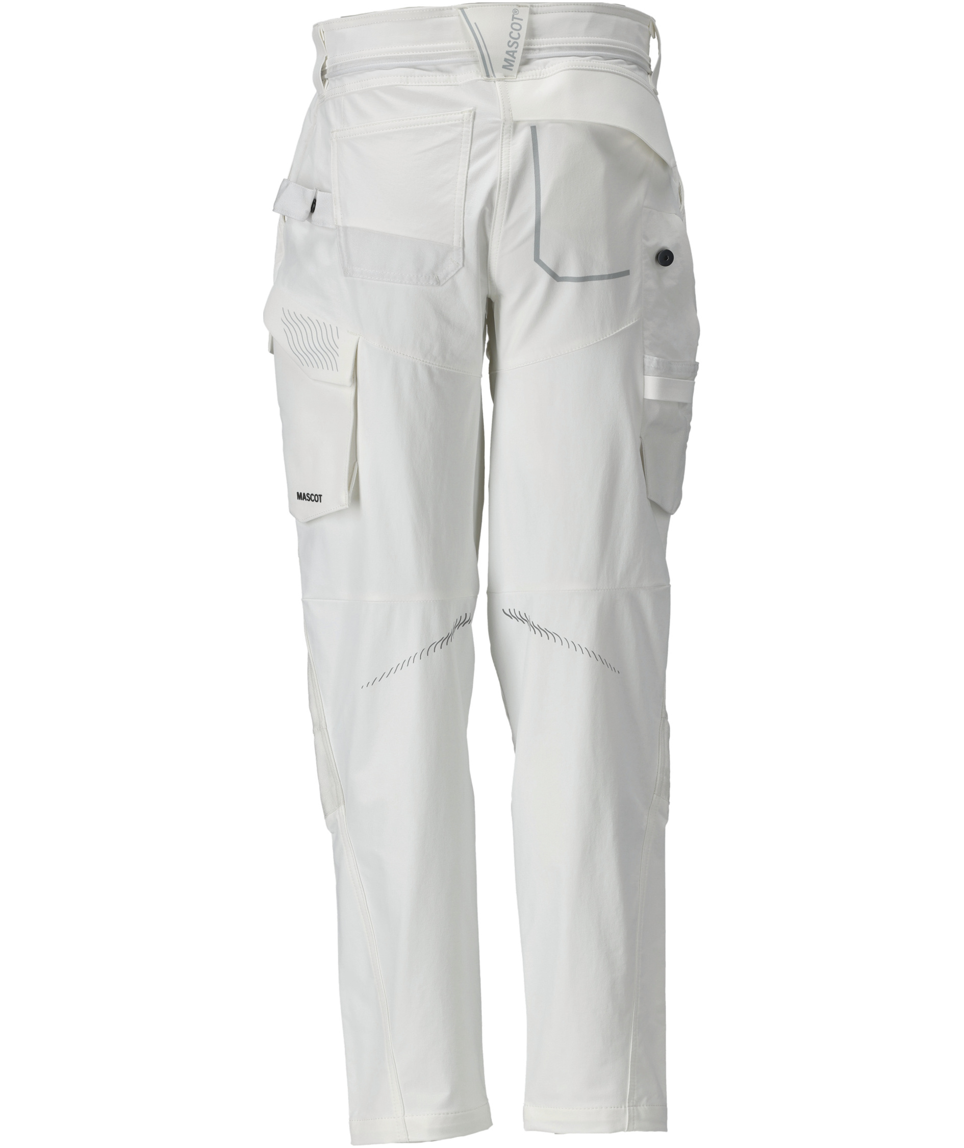 Mascot Customized diamond fit dame arbejdsbukser full stretch, Hvid, Hvid, large image number 1