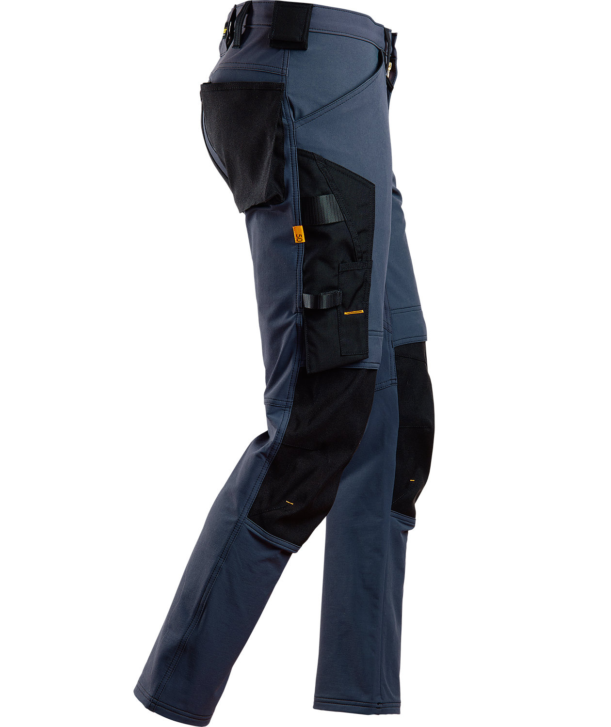 Snickers AllroundWork work trousers 6371 full stretch, Marine Blue/Black, large image number 3