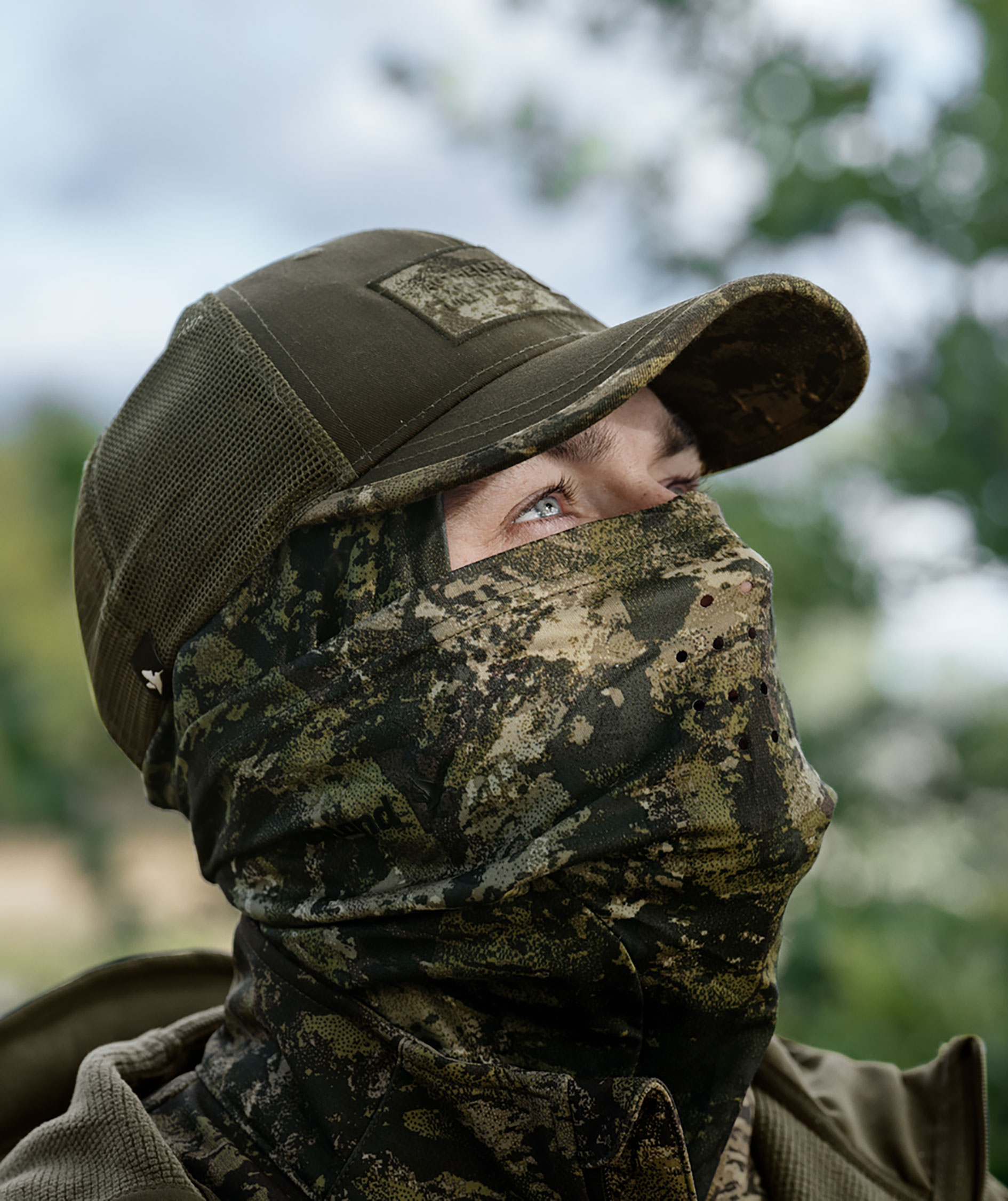 Seeland Tagus Camo balaclava, InVis MPC green