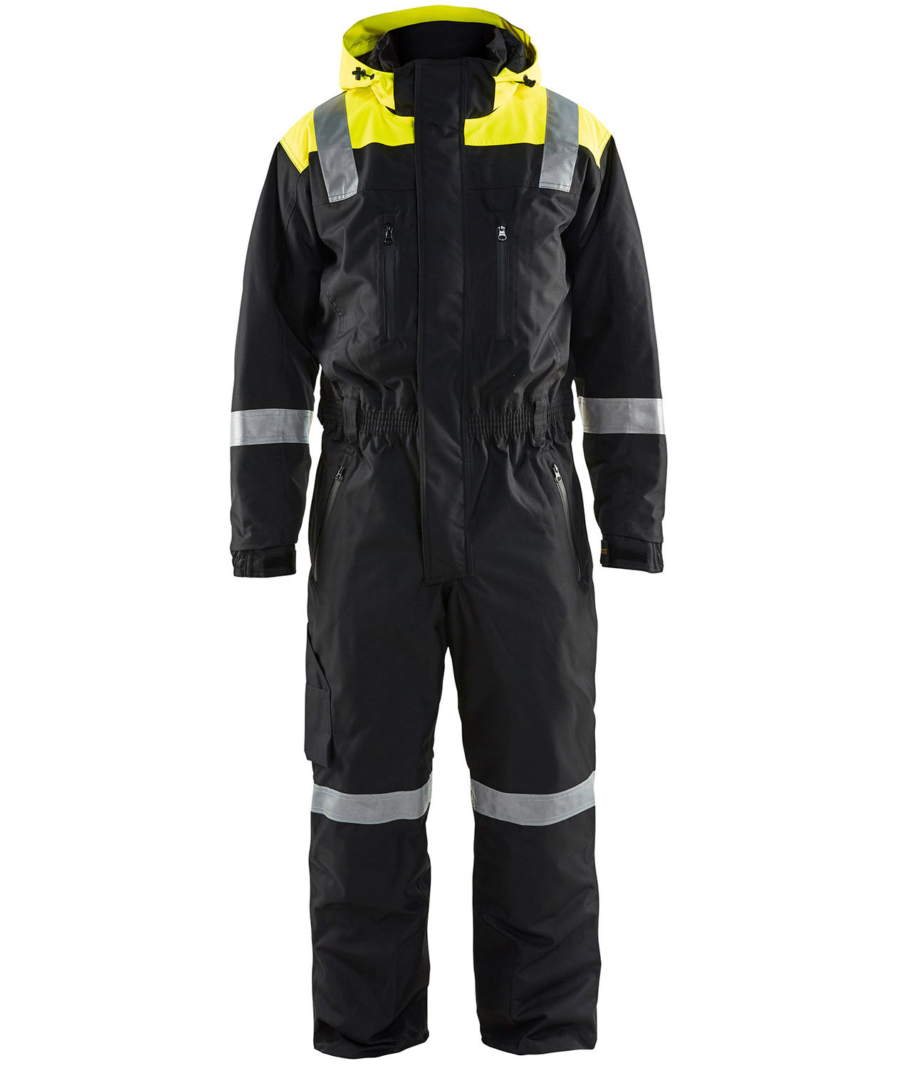 Bl&aring;kl&auml;der vinterkedeldragt, Sort/Hi-Vis Gul