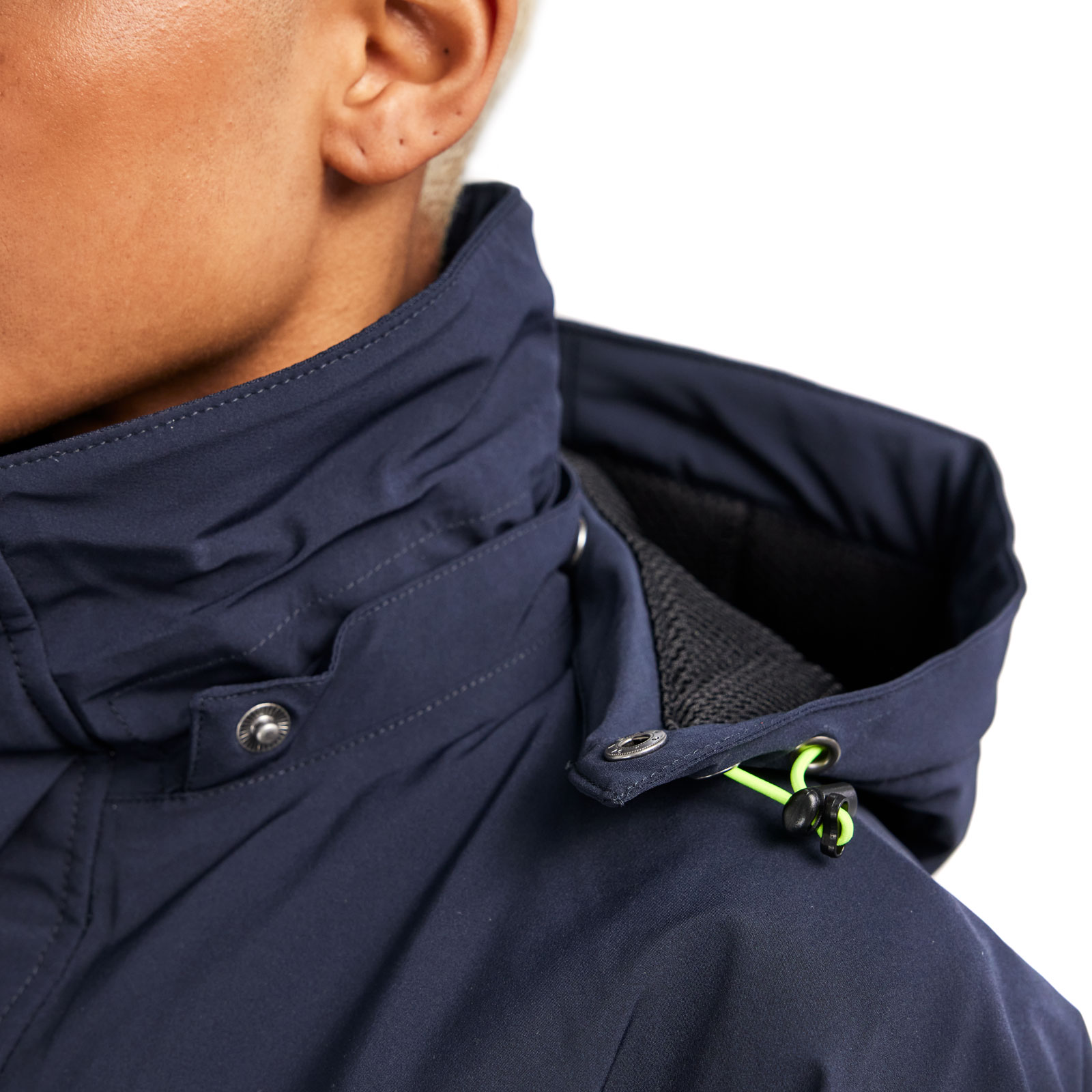 Bl&aring;kl&auml;der dame jakke full stretch, M&oslash;rk Marine/Hi-Vis Gul, large image number 5