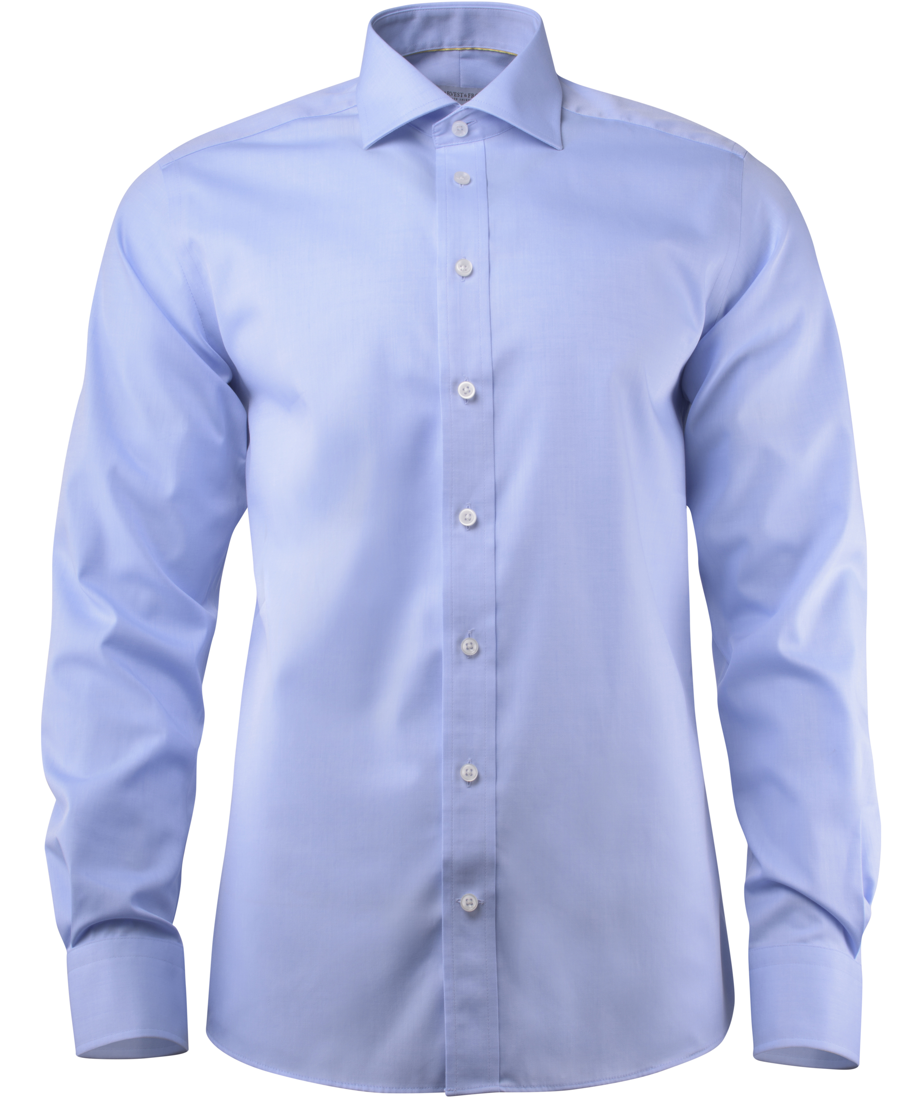 J. Harvest & Frost Yellow Bow 50 Twill Regular fit skjorta med extra &auml;rml&auml;ngd, Sky Blue, Sky Blue, swatch