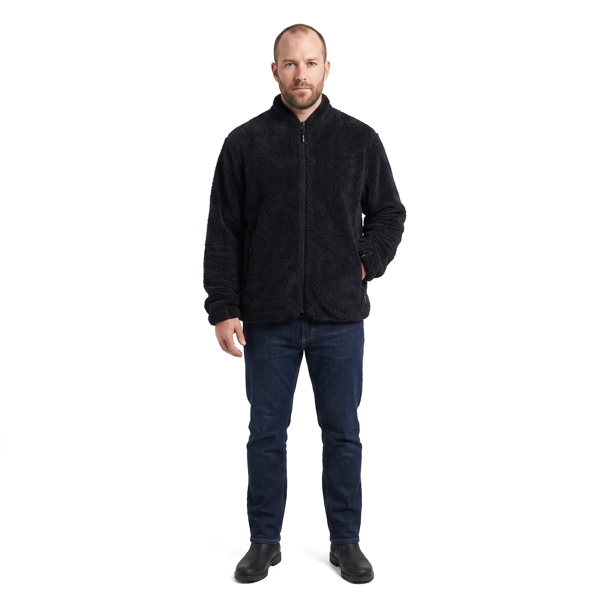 ProActive Teddy jacket, Black, large image number 2
