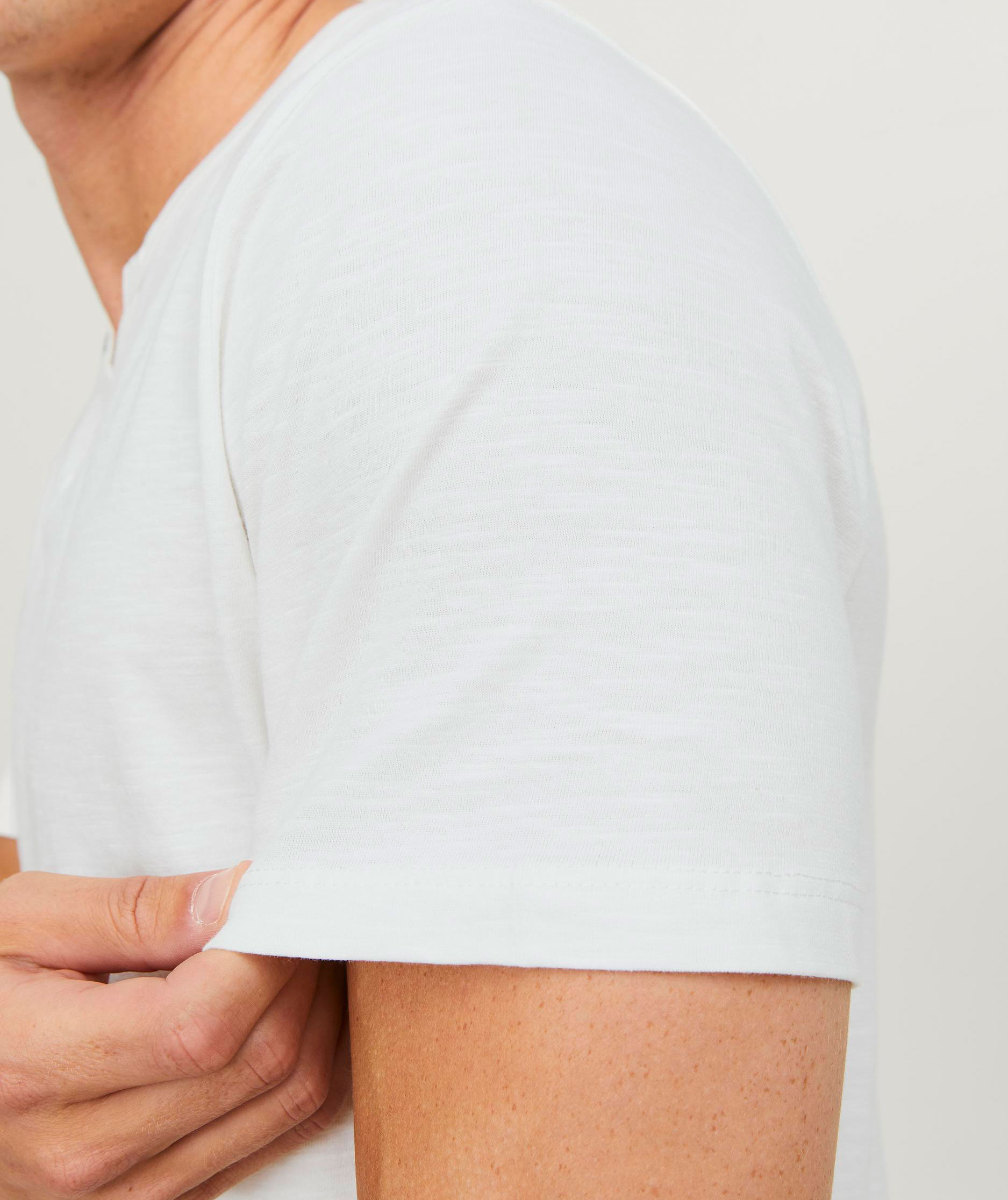 Jack & Jones JJESPLIT T-skjorte, Cloud Dancer, large image number 3