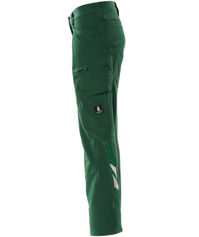 Mascot Accelerate pearl fit dame servicebukser full stretch, Gr&oslash;n, large image number 2