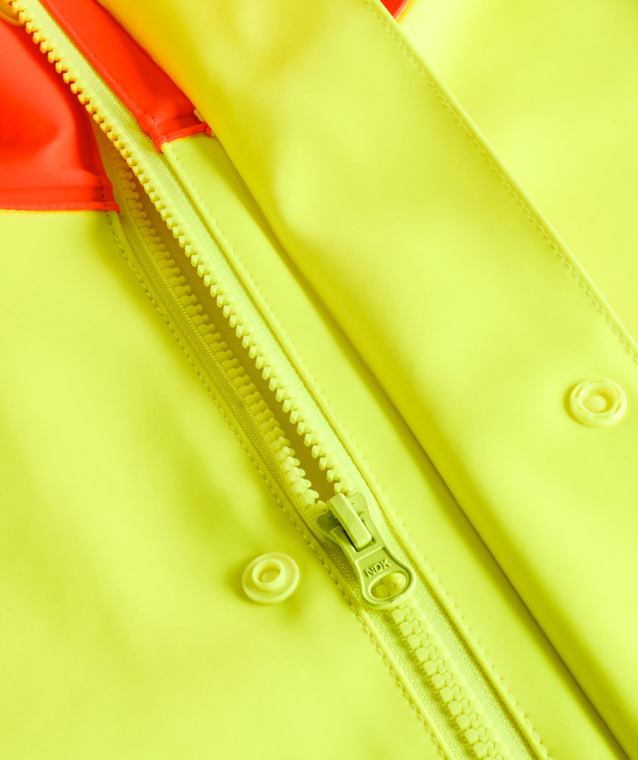 Lyngs&oslash;e PVC Regenjacke, Hi-vis gelb/marine, large image number 3