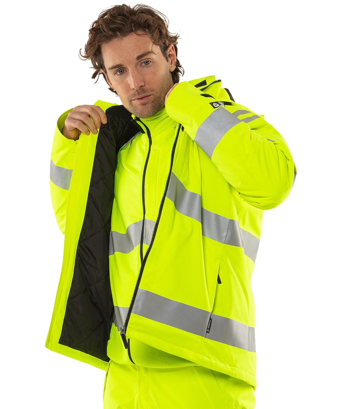 Fristads Winterjacke 4682 GLPS, Hi-Vis Gelb, large image number 6