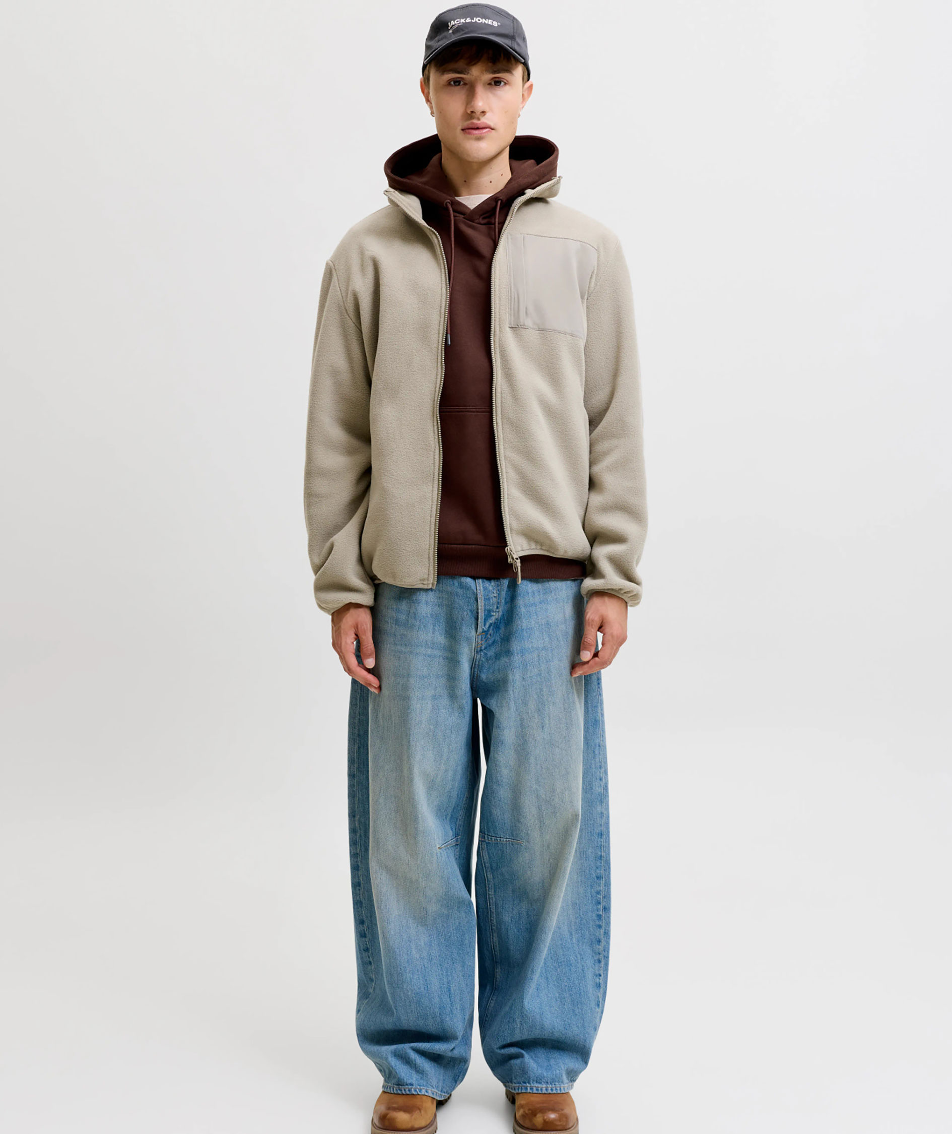 Jack & Jones JJEBRADLEY hoodie, Bitter Chocolate, large image number 7
