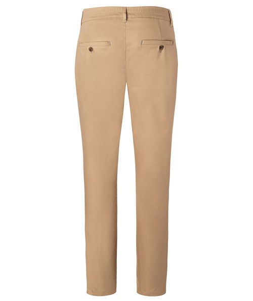Karlowsky chino byxa med stretch, Sahara, large image number 2