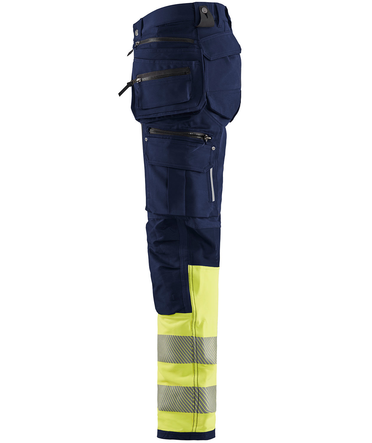 Bl&aring;kl&auml;der craftsman trousers full stretch, Marine/Hi-Vis yellow, large image number 2