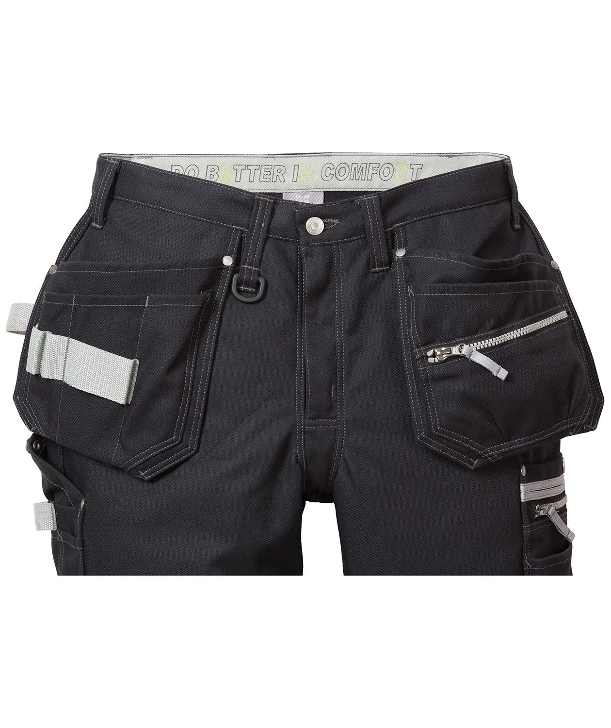 Fristads Gen Y h&aring;ndv&aelig;rkerbukser 2122, Sort, large image number 3