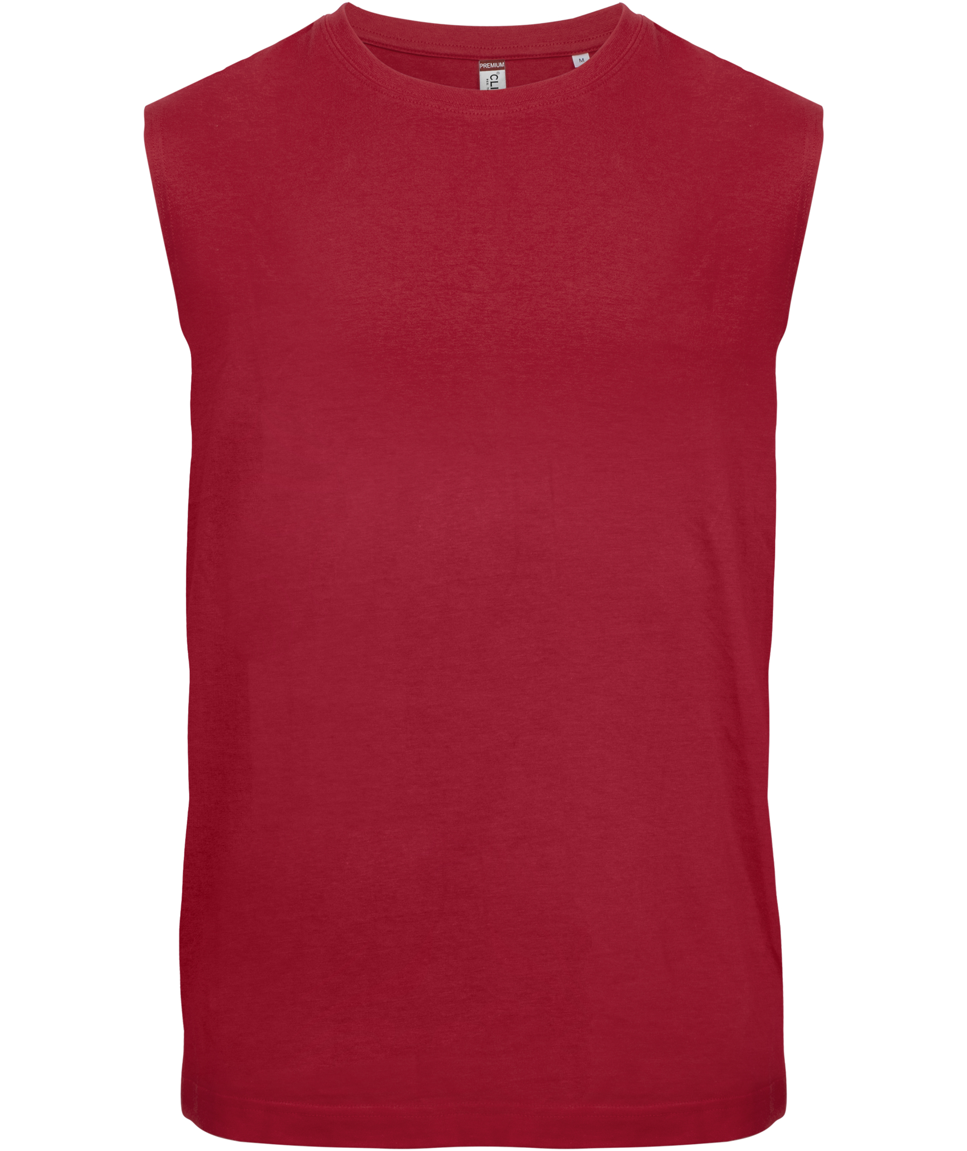 Clique Sleeveless tank top, R&oslash;d