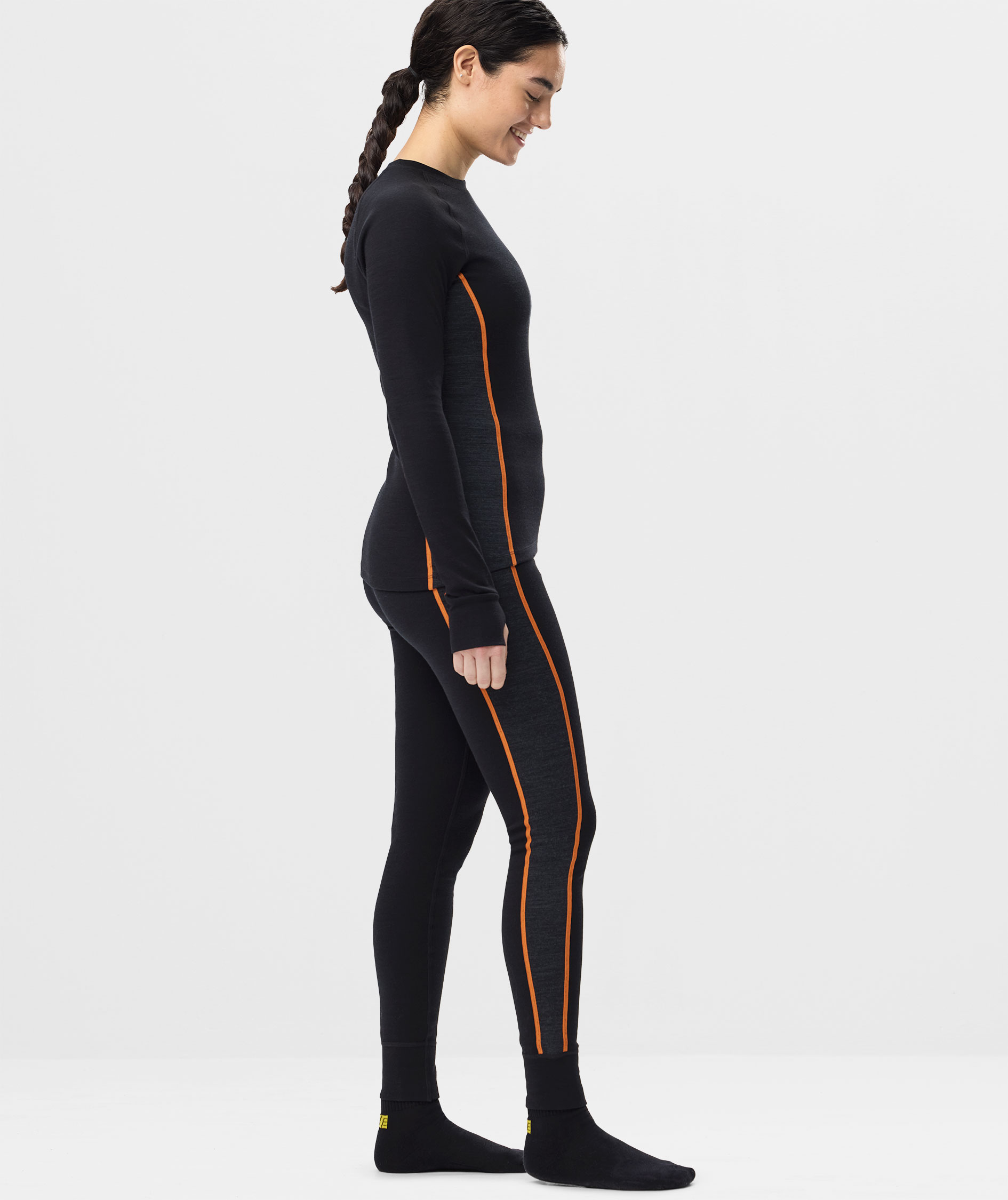 Snickers underst&auml;llsbyxor med merinoull 9471 dam, Black/Anthracite Melange, large image number 6