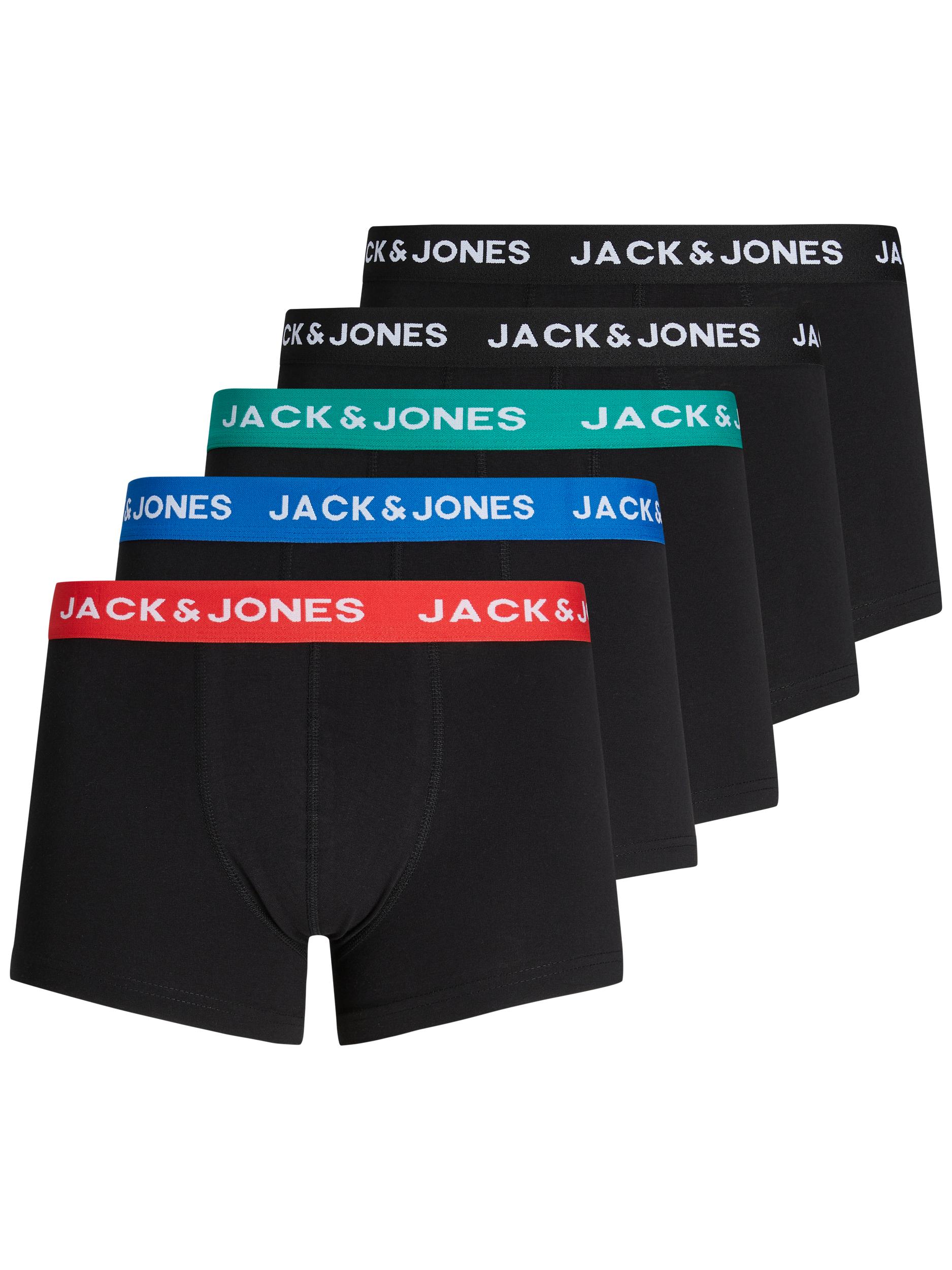 Jack & Jones JACHUEY 5-pak boxershorts, Electric Blue Lemonade