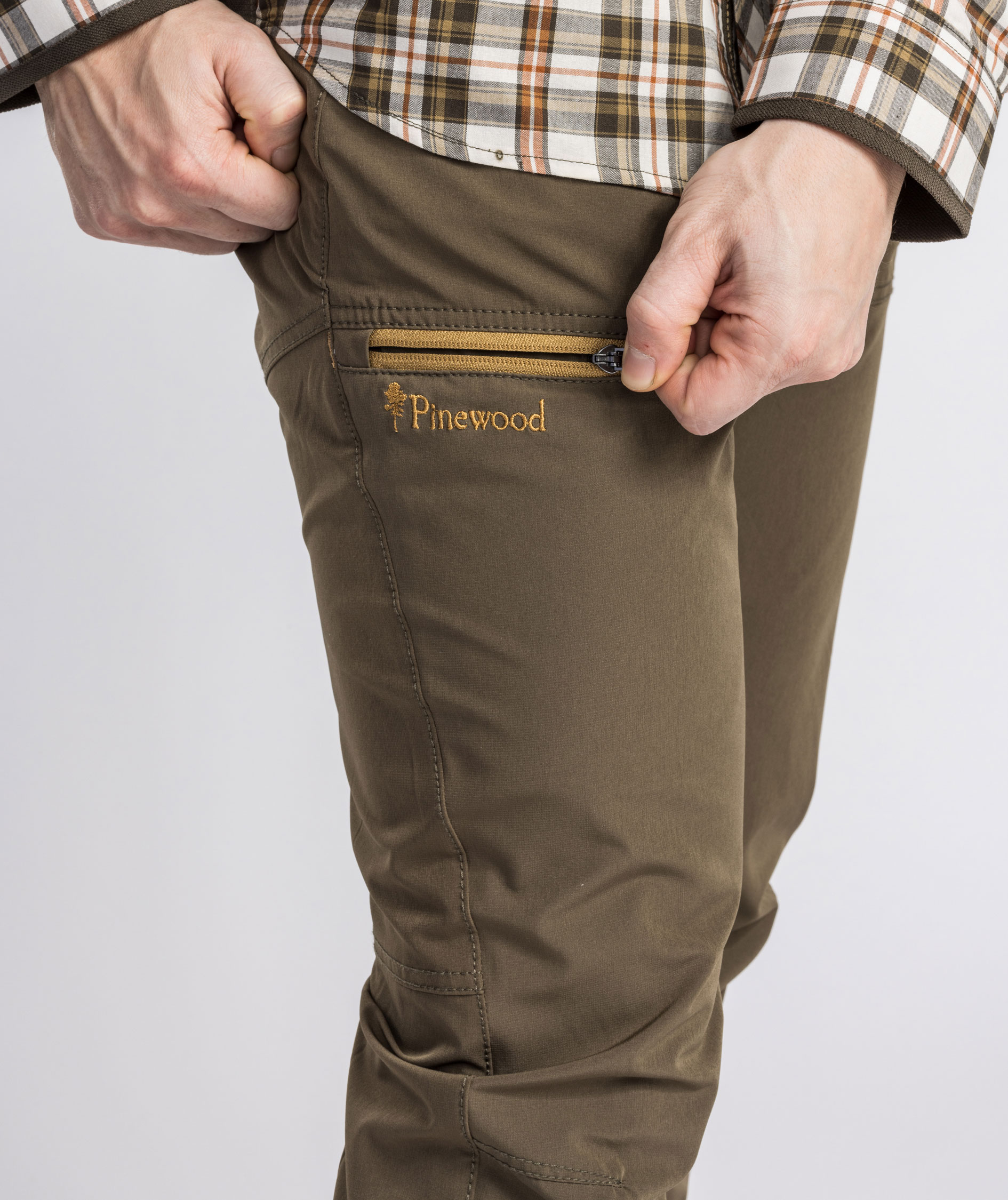 Pinewood&nbsp;Finnveden Trail stretch bukser, Earth Brown, large image number 6