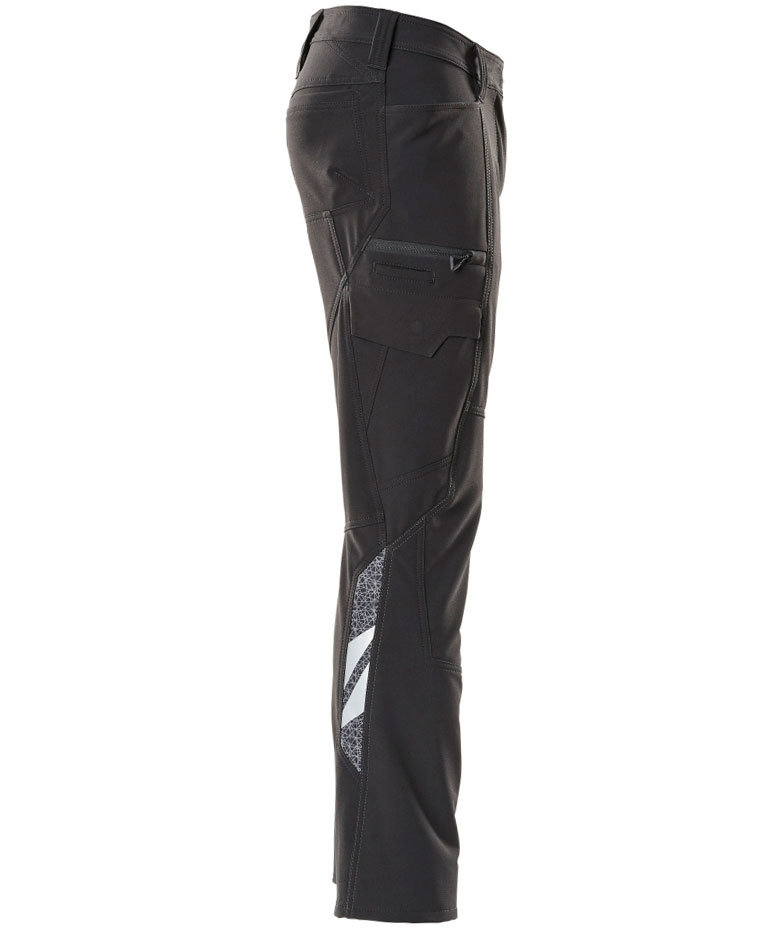 Mascot Accelerate diamond fit dame servicebukser full stretch, Sort, large image number 2