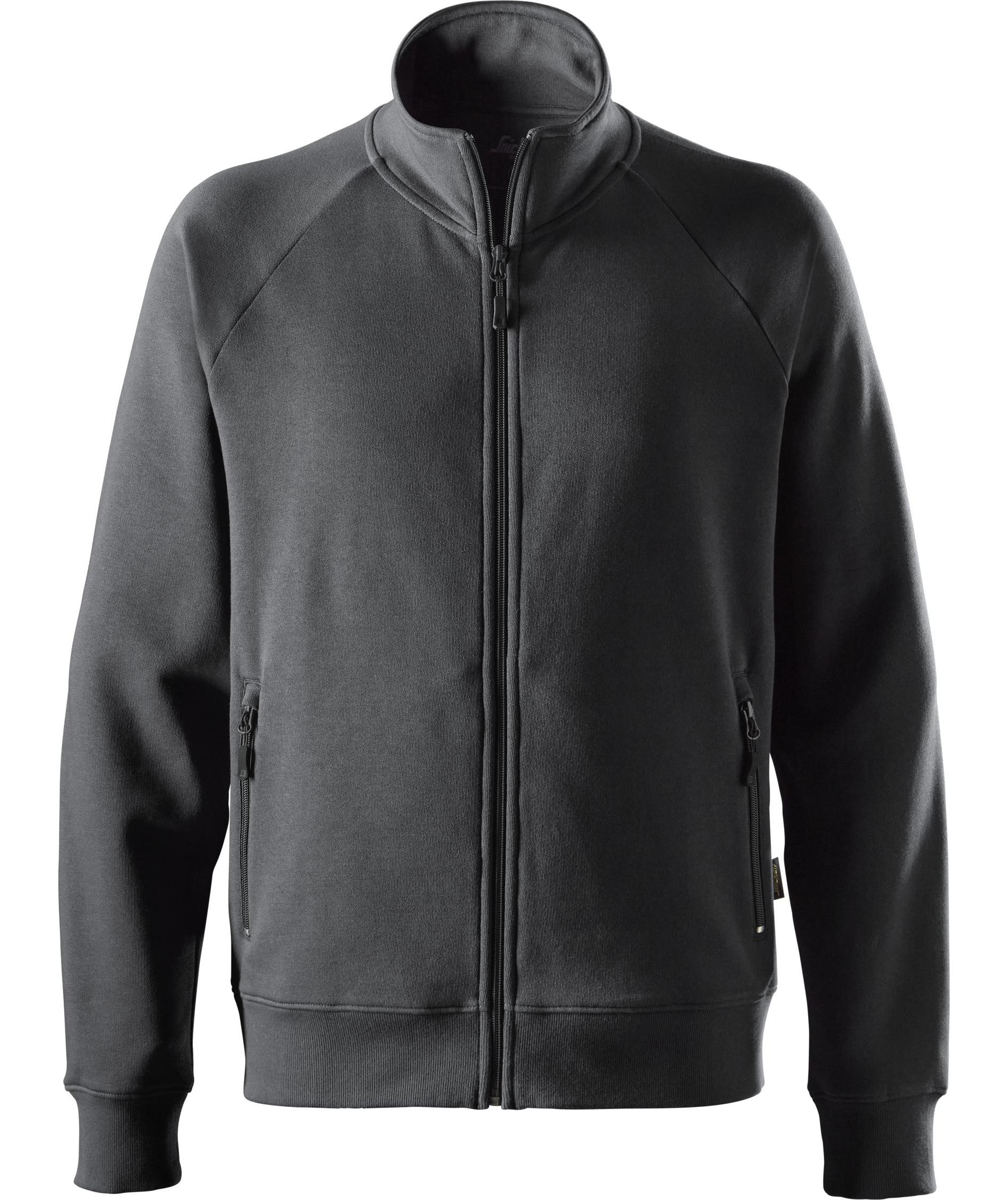 Snickers sweat cardigan 2018, Charcoal, Charcoal, swatch