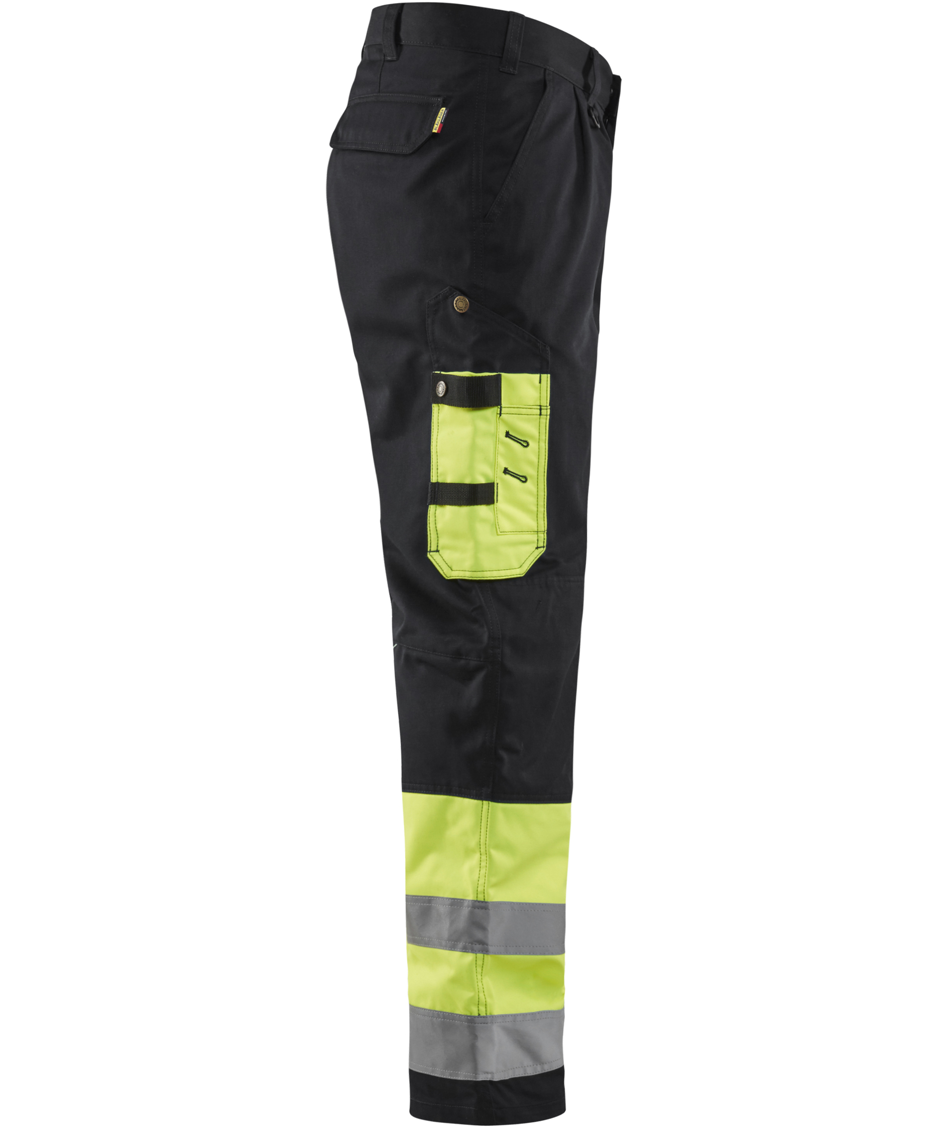 Bl&aring;kl&auml;der work trousers 1584, Hi-vis Yellow/Black, large image number 2