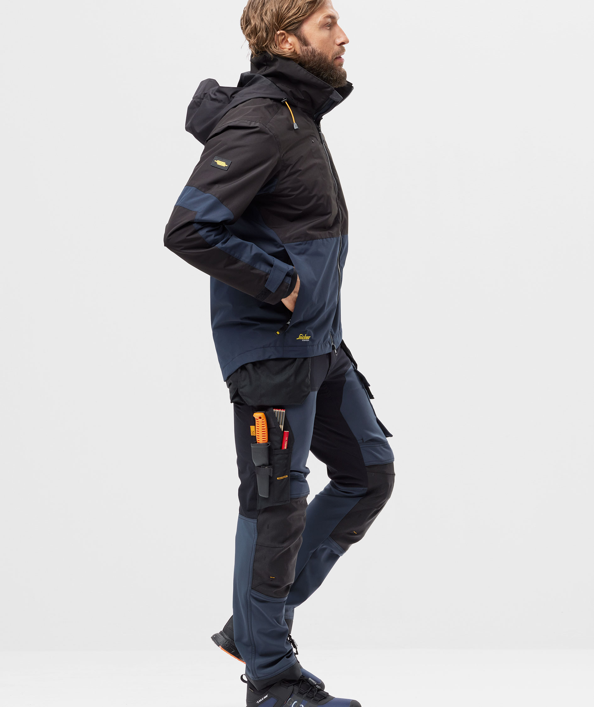 Snickers AllroundWork h&aring;ndverksbukse 6275 full stretch, Navy/black, large image number 5