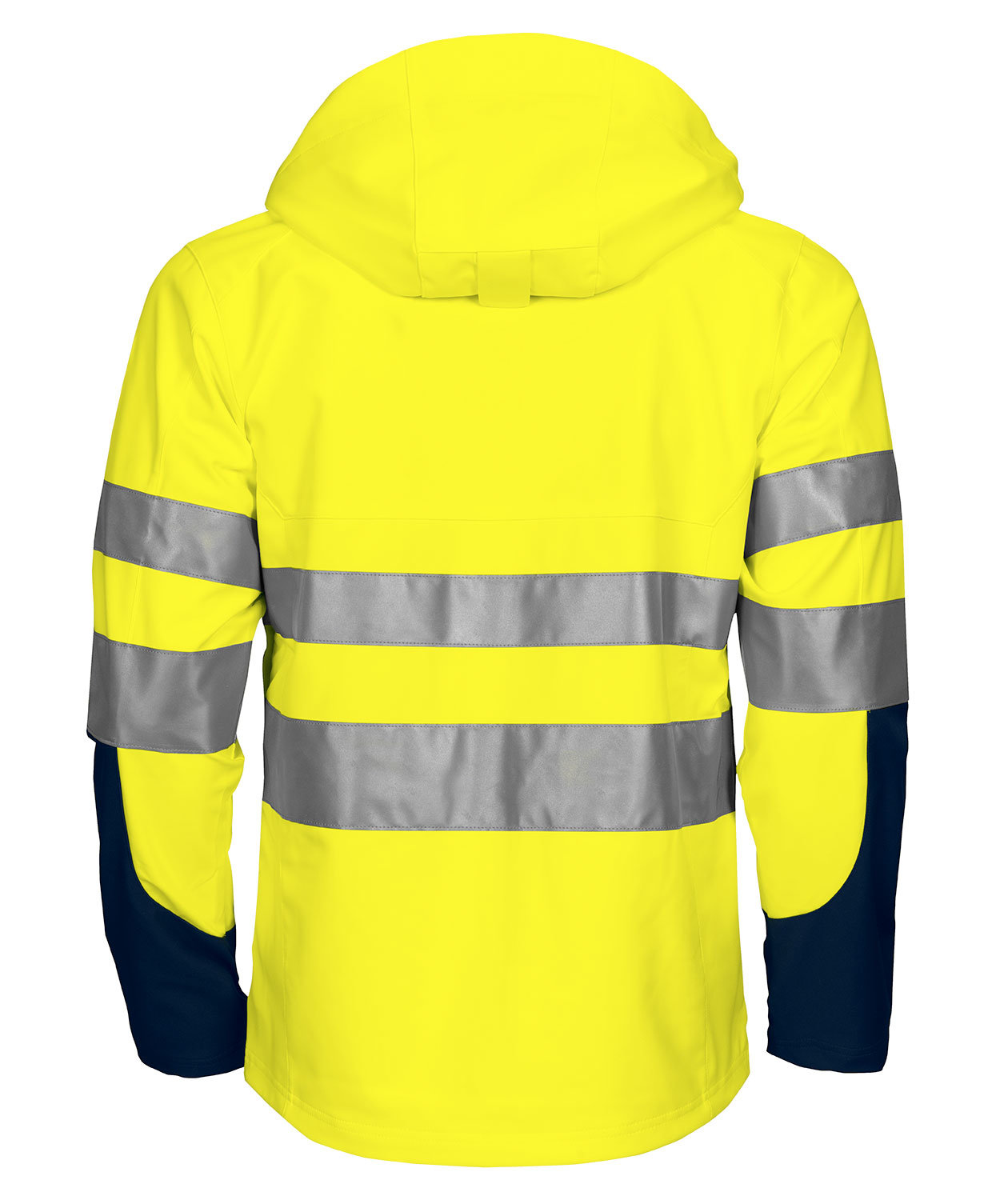 ProJob arbeidsjakke 6419, Hi-Vis gul/marinebl&aring;, large image number 2