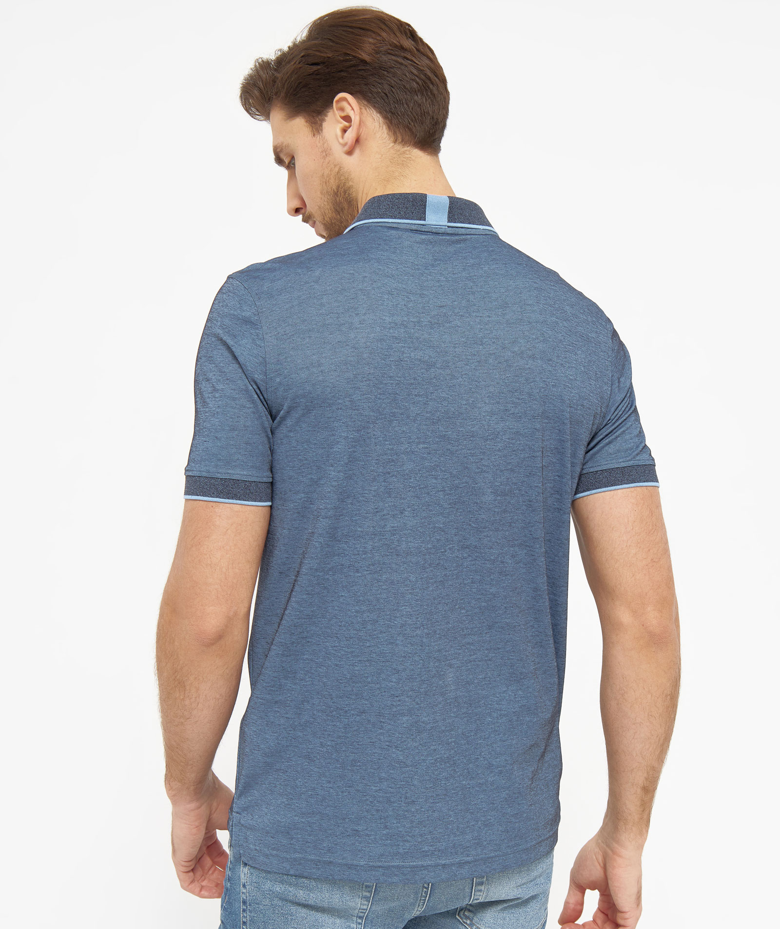 Belika Valencia polo T-skjorte, Navy melange, large image number 2